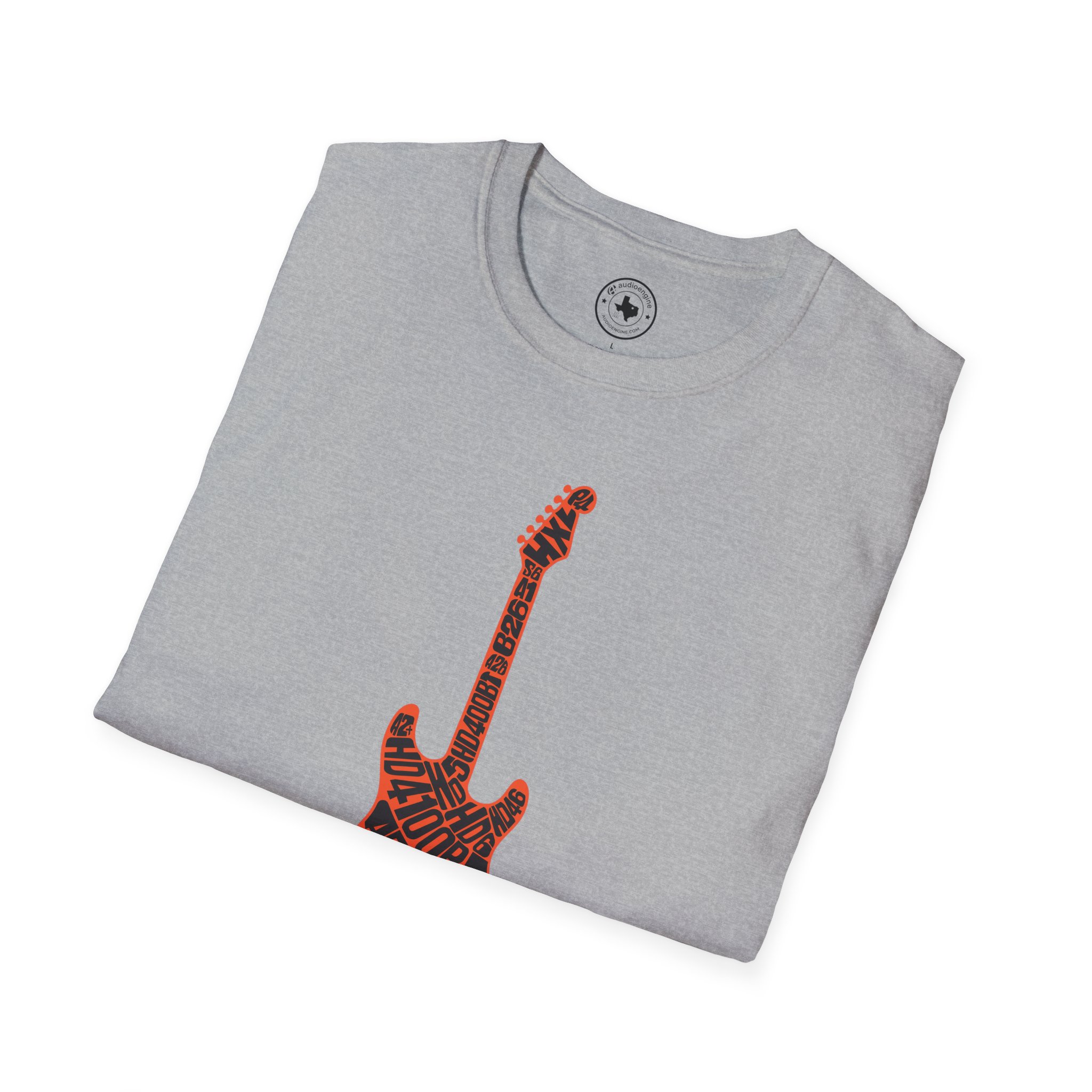 Electric Guitar Graphic T‑Shirt — Red Pattern Rock Music Tee - Image 54