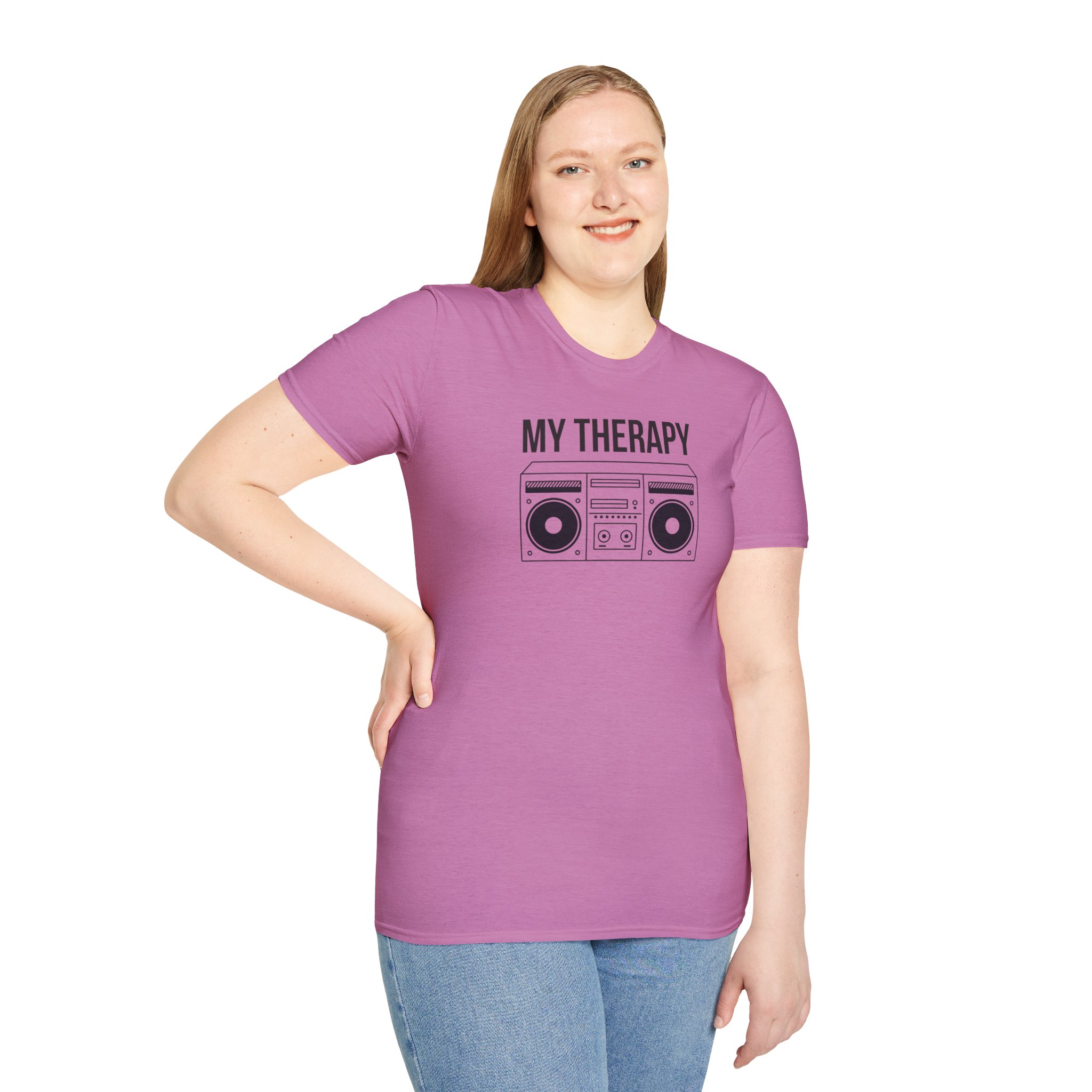 T‑Shirt — "My Therapy" Boombox Graphic Tee - Image 76