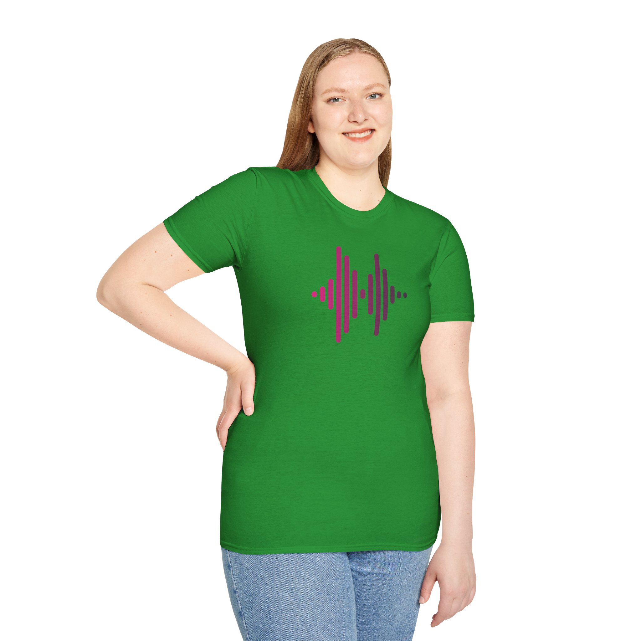 Audio Waveform Graphic Tee — Gradient Soundwave T-Shirt - Image 109
