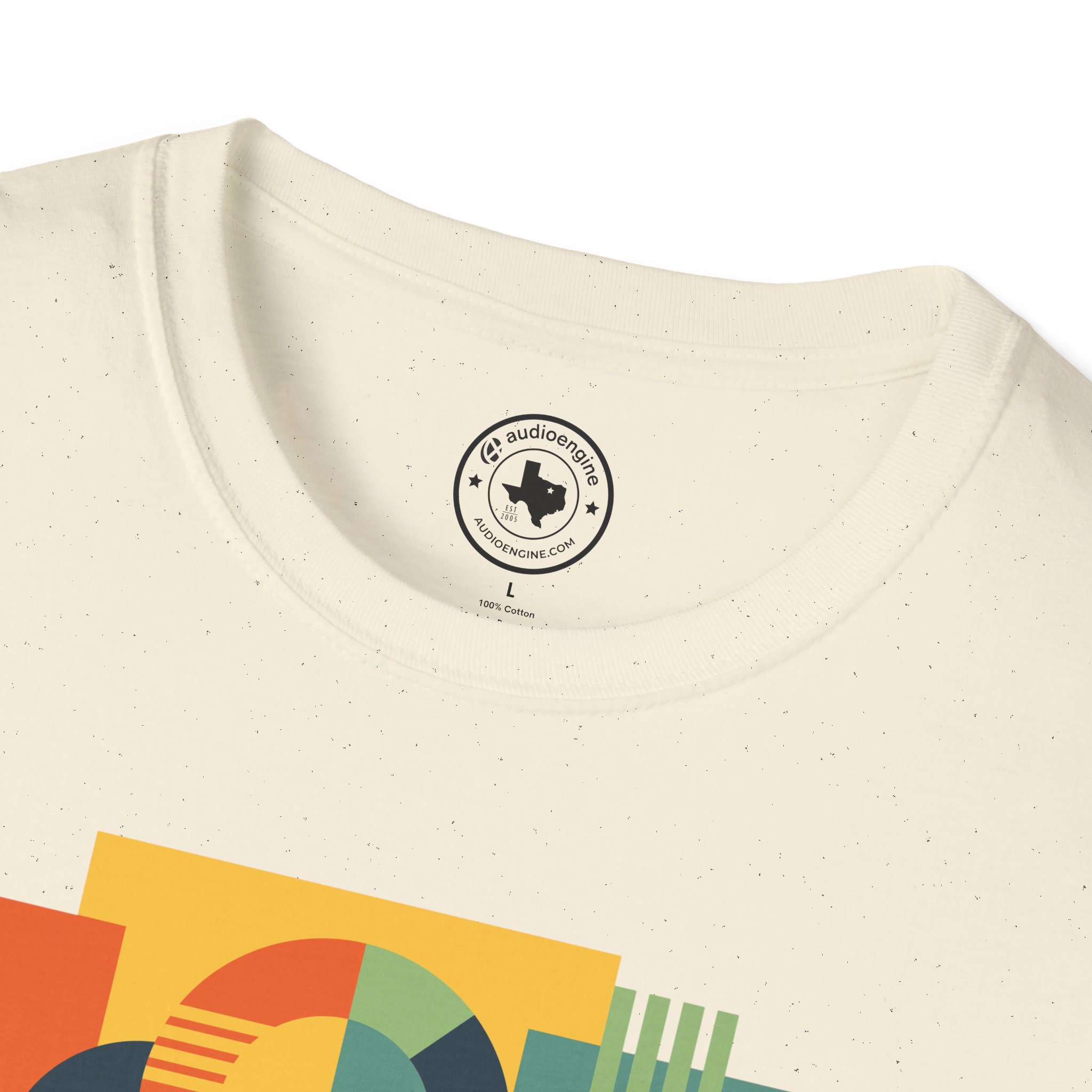 Retro Geometric Vinyl Record T-Shirt - Image 59