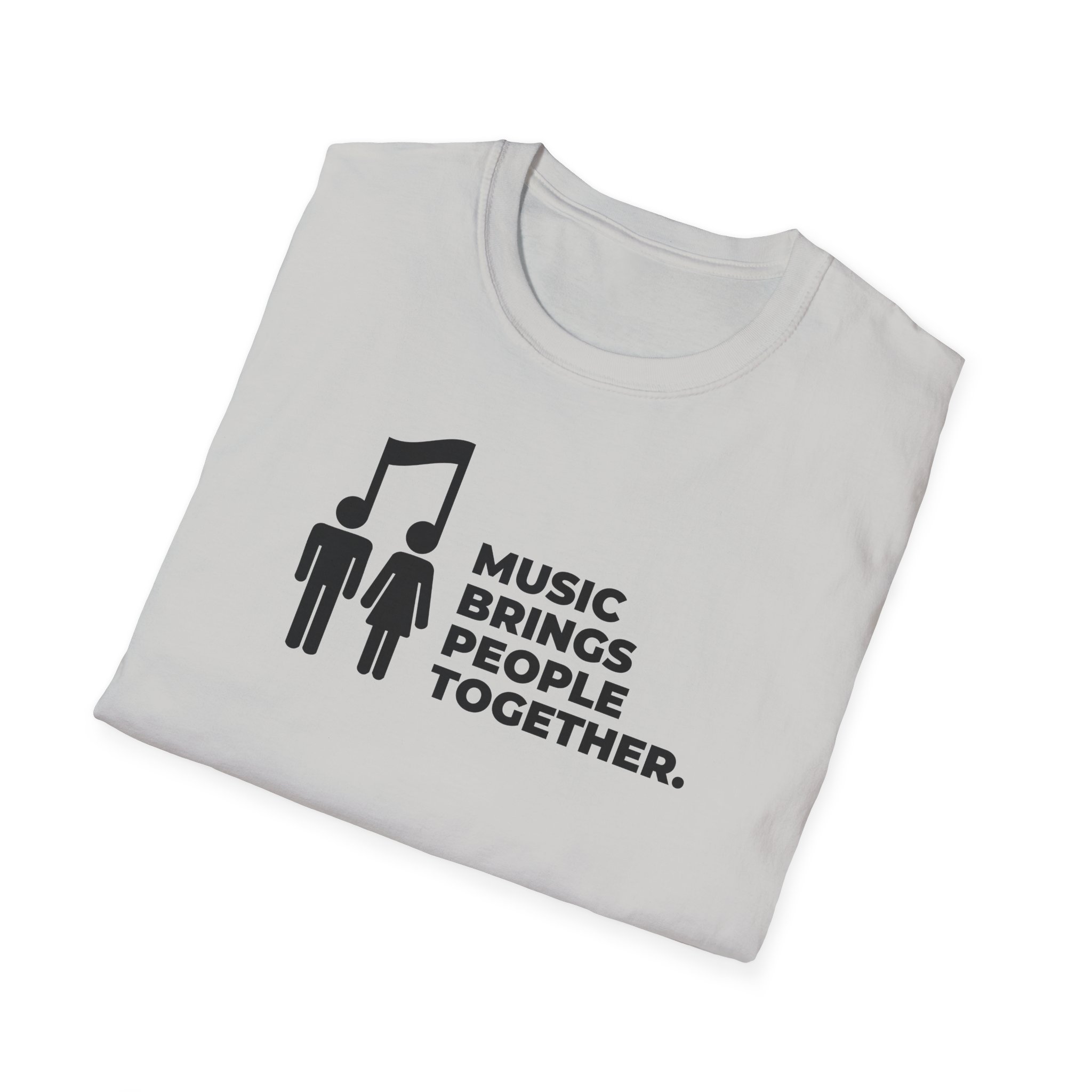 Music Brings People Together Unisex Softstyle T-Shirt - Image 12