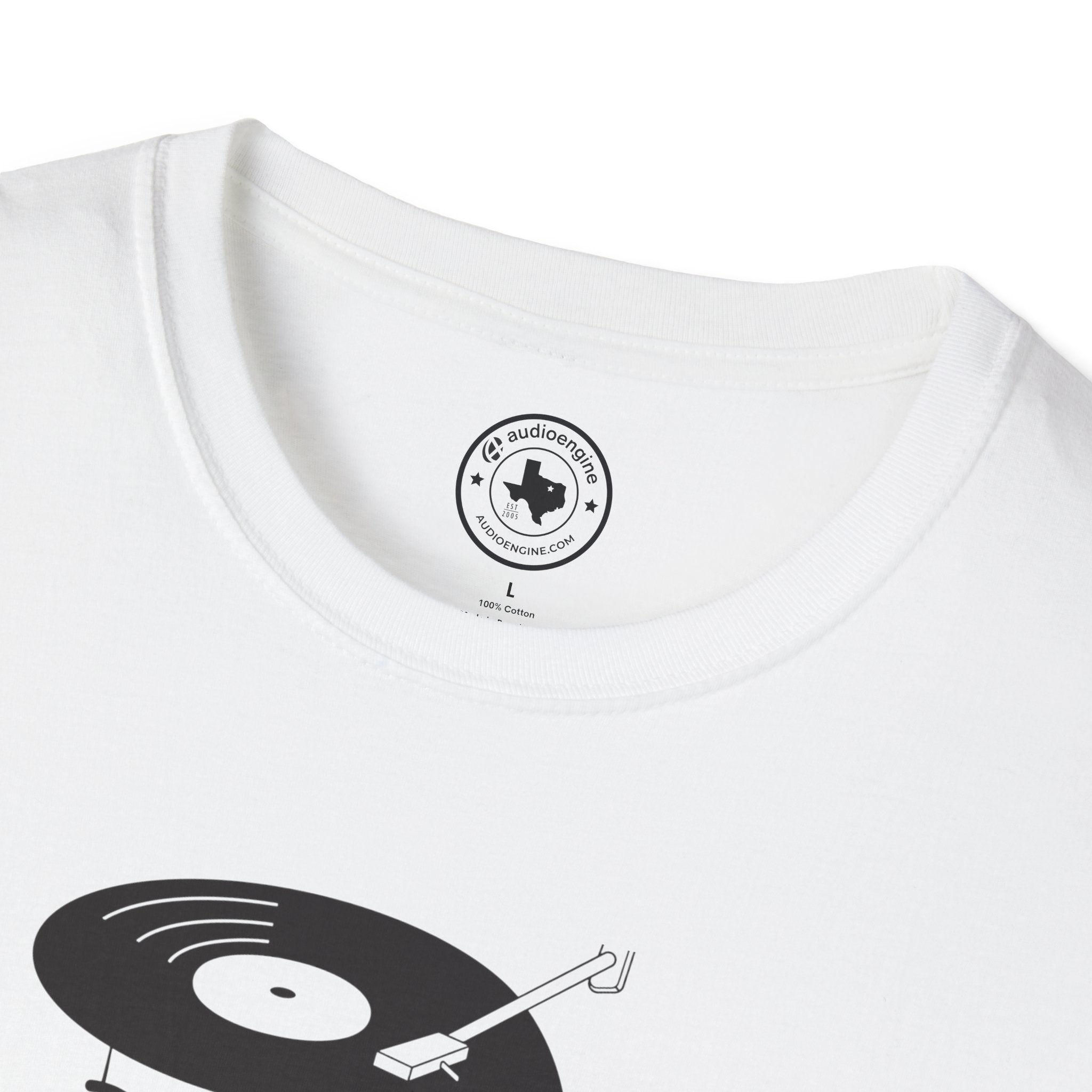 Retro Vinyl Head Illustration T-Shirt - Image 11