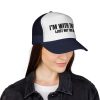 Fun DJ Trucker Cap - I'm with the DJ (Just Not This One) - Thumbnail Image 24