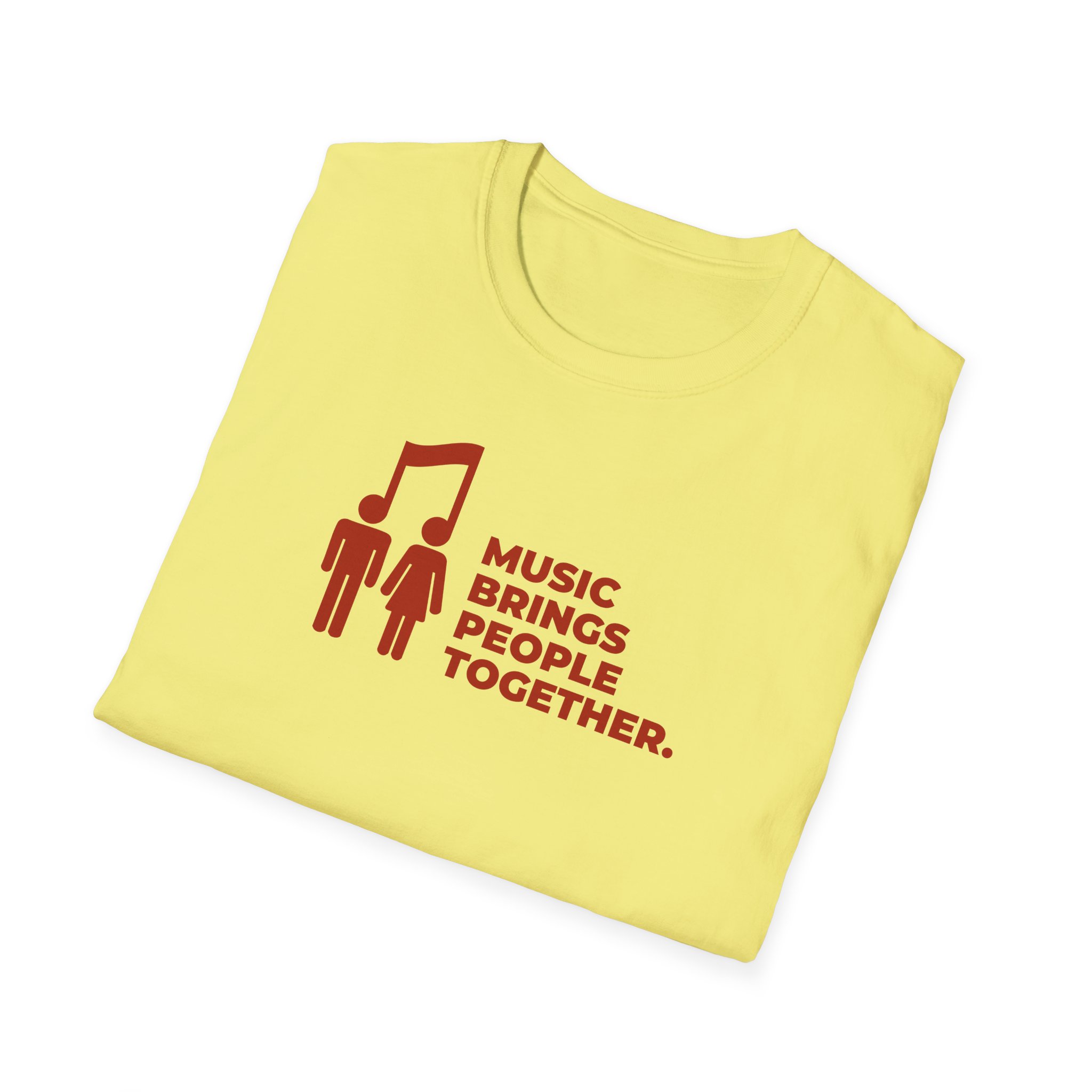 Music Brings People Together Unisex Softstyle T-Shirt - Image 24