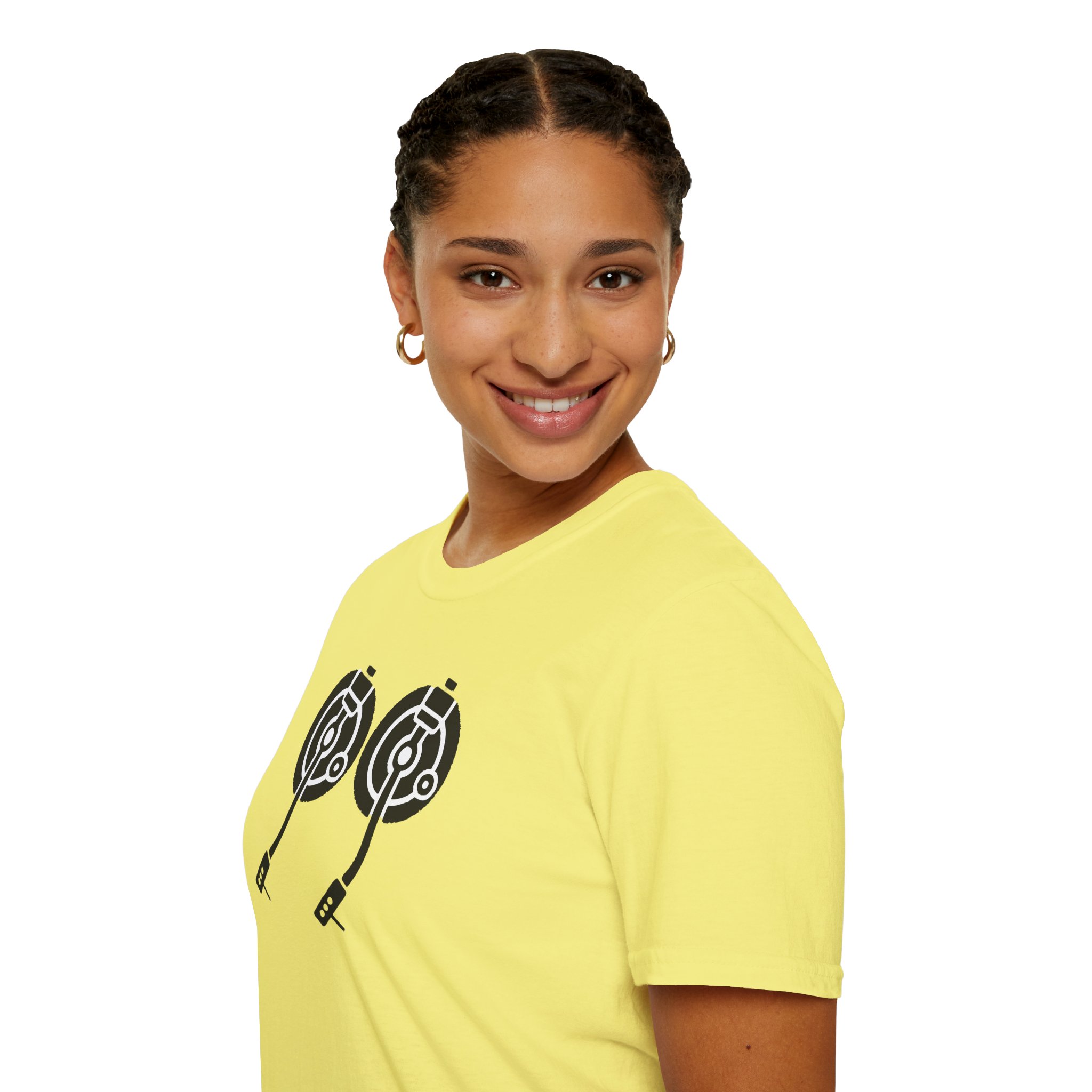 Record Player Turntable Tee — Retro DJ Vinyl Graphic T-Shirt - Image 67
