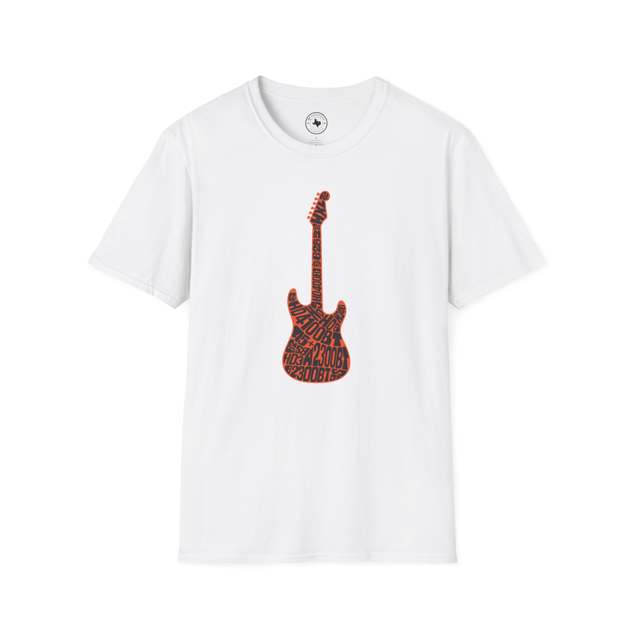 Electric Guitar Graphic T-Shirt — Red Psychedelic Music Tee - Image 10