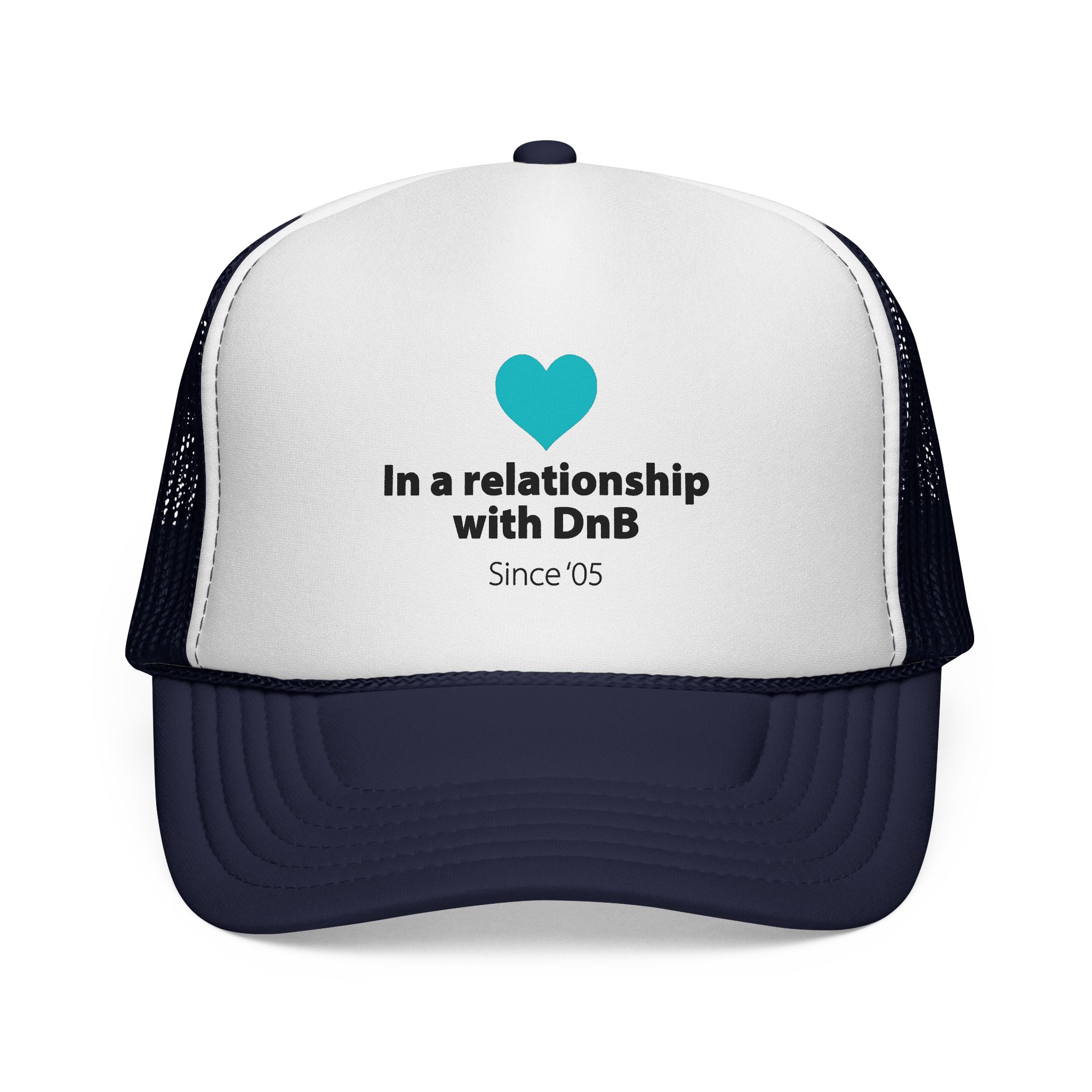 Trucker Cap – "In a Relationship with DnB Since '05" Retro Drum & Bass Hat - Image 1