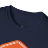 Orange Bass Guitar Badge T-Shirt — Retro Musician Tee for Bass Players - Thumbnail Image 93