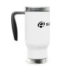 Stainless Steel Travel Mug with Handle, 14oz - Thumbnail Image 3