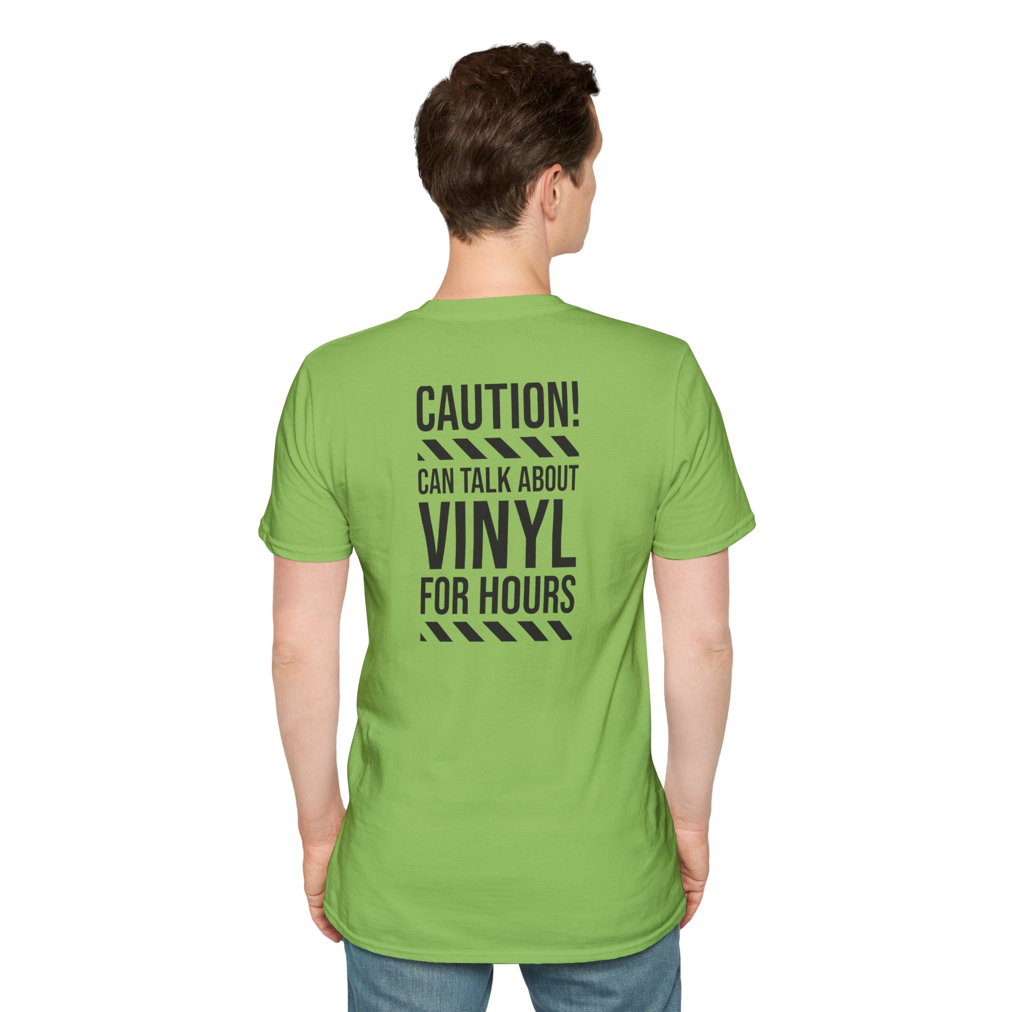Vinyl Lover T-Shirt — "Caution! Can Talk About Vinyl For Hours" Graphic Tee - Image 60