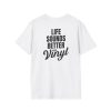 Vinyl Lover Unisex Softstyle T-Shirt - Life Sounds Better on Vinyl - Thumbnail Image 6