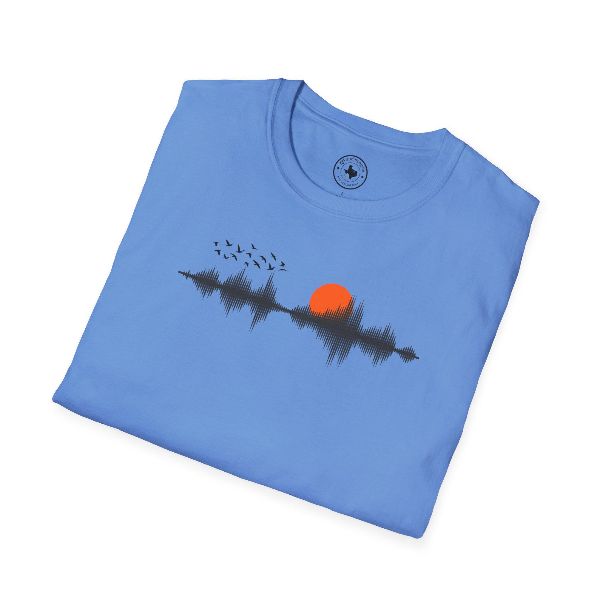 Sunset Soundwave T-Shirt — Minimal Nature Waveform Tee - Image 116