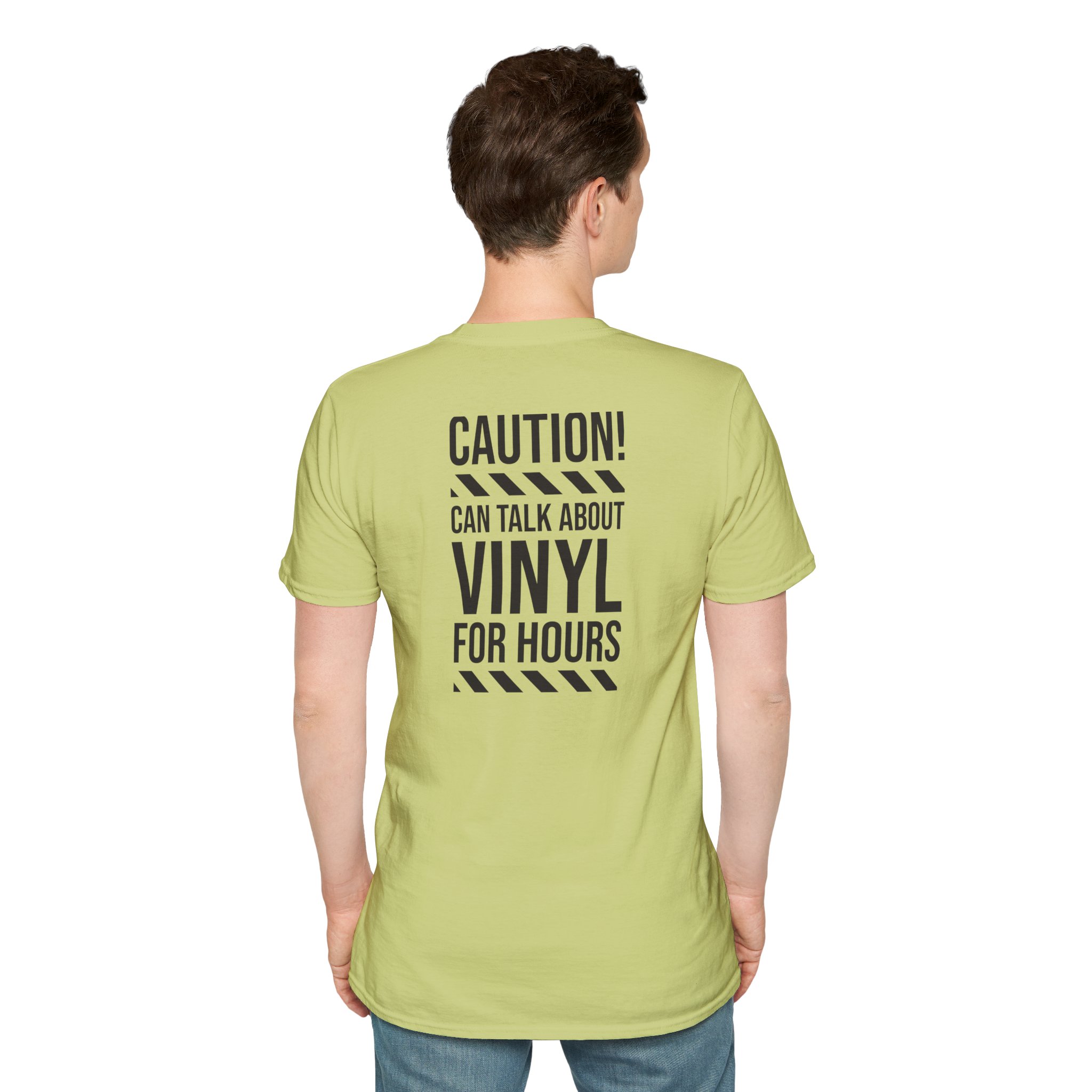 Vinyl Lover T-Shirt — "Caution! Can Talk About Vinyl For Hours" Graphic Tee - Image 48