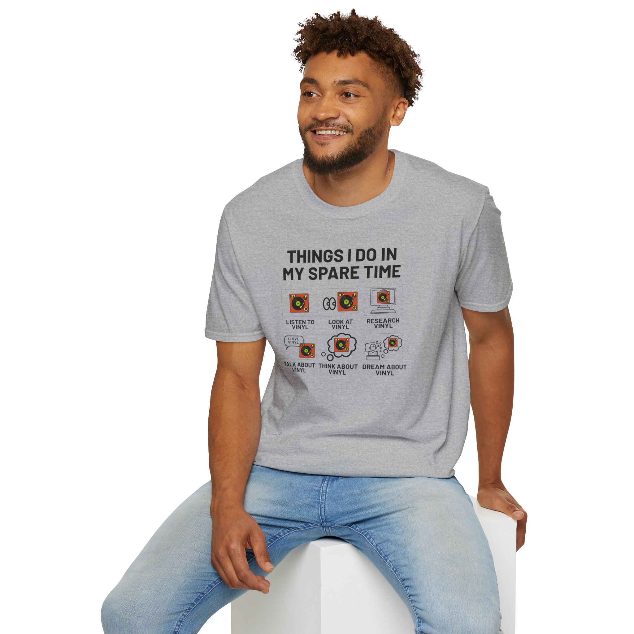 Things I Do In My Spare Time T-Shirt — Funny Hobbies Graphic Tee - Image 43
