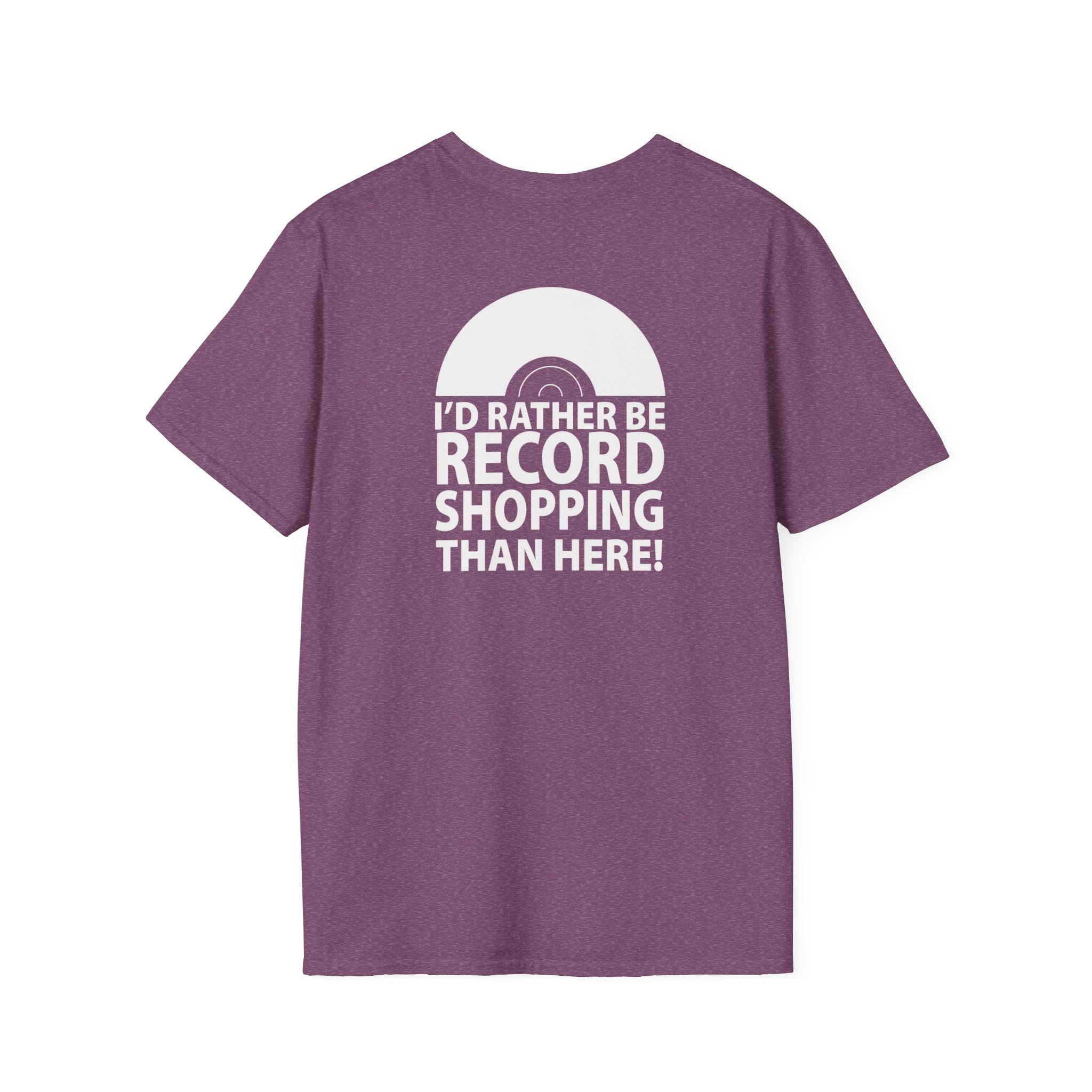 Record Shopping T‑Shirt — “I’d Rather Be Record Shopping Than Here!” Vinyl Lover Tee - Image 74