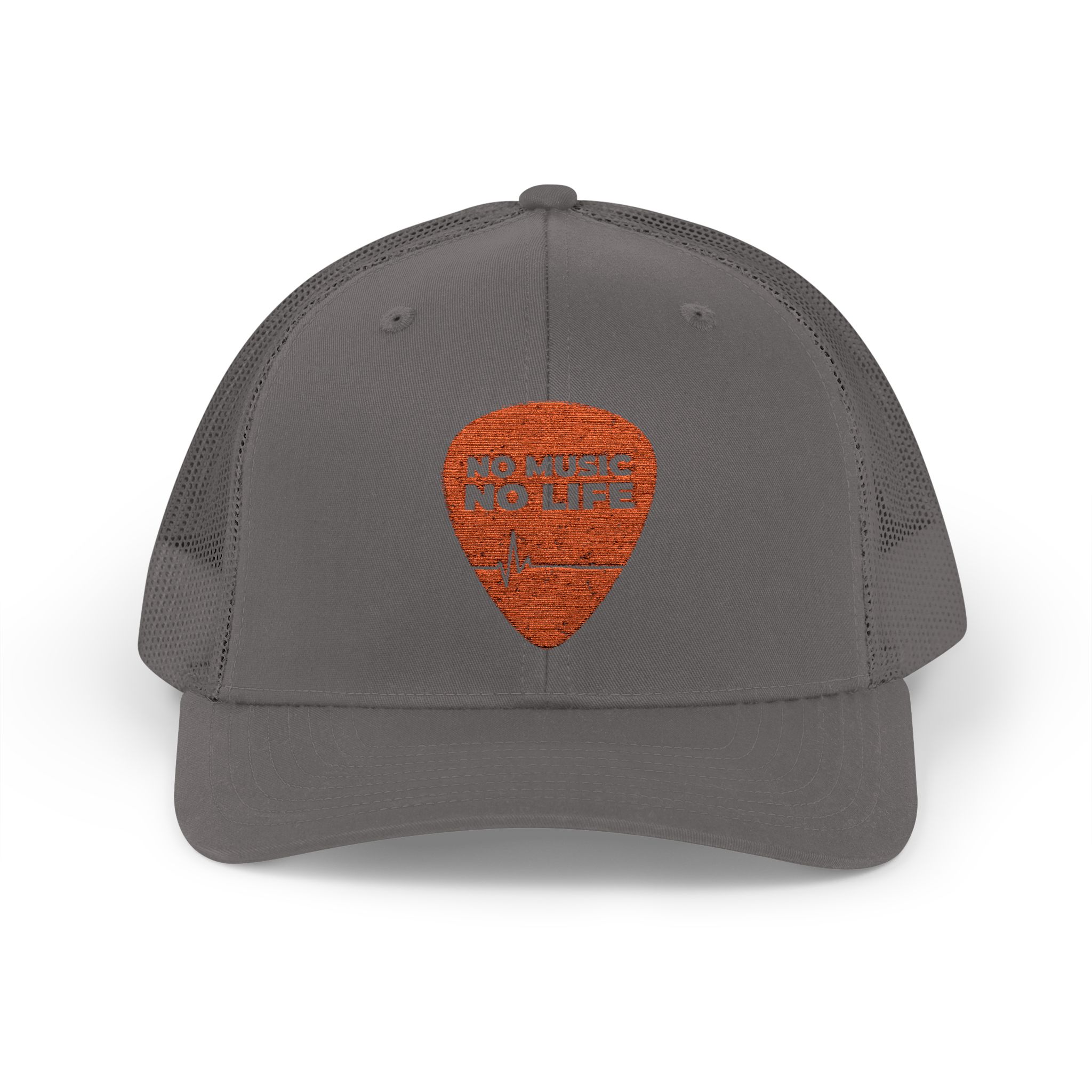 Music Lover Snapback Trucker Cap - 'No Music No Life' - Image 1