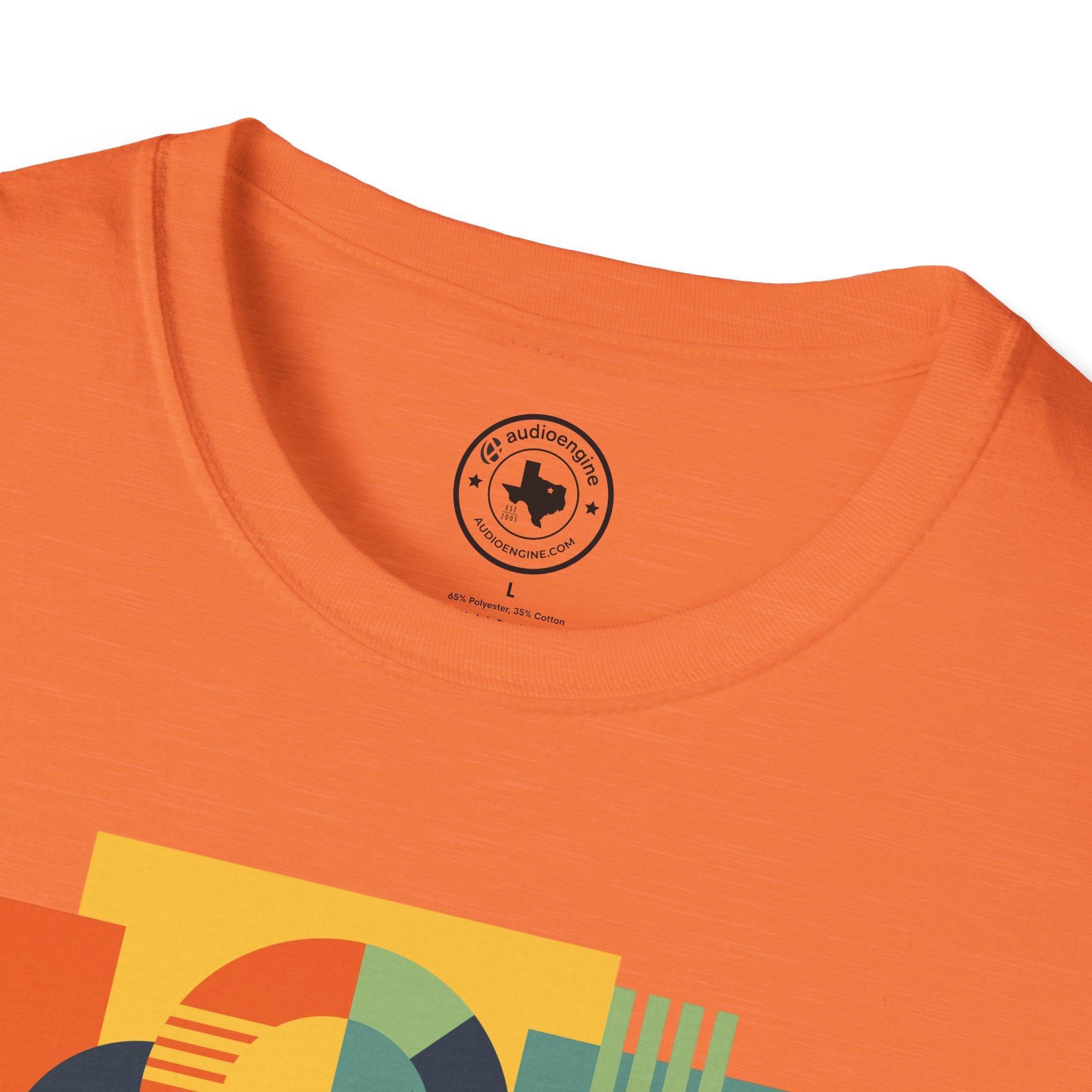 Retro Geometric Vinyl Record T-Shirt - Image 19