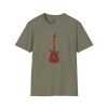 Electric Guitar Graphic T‑Shirt — Red Pattern Rock Music Tee - Thumbnail Image 71