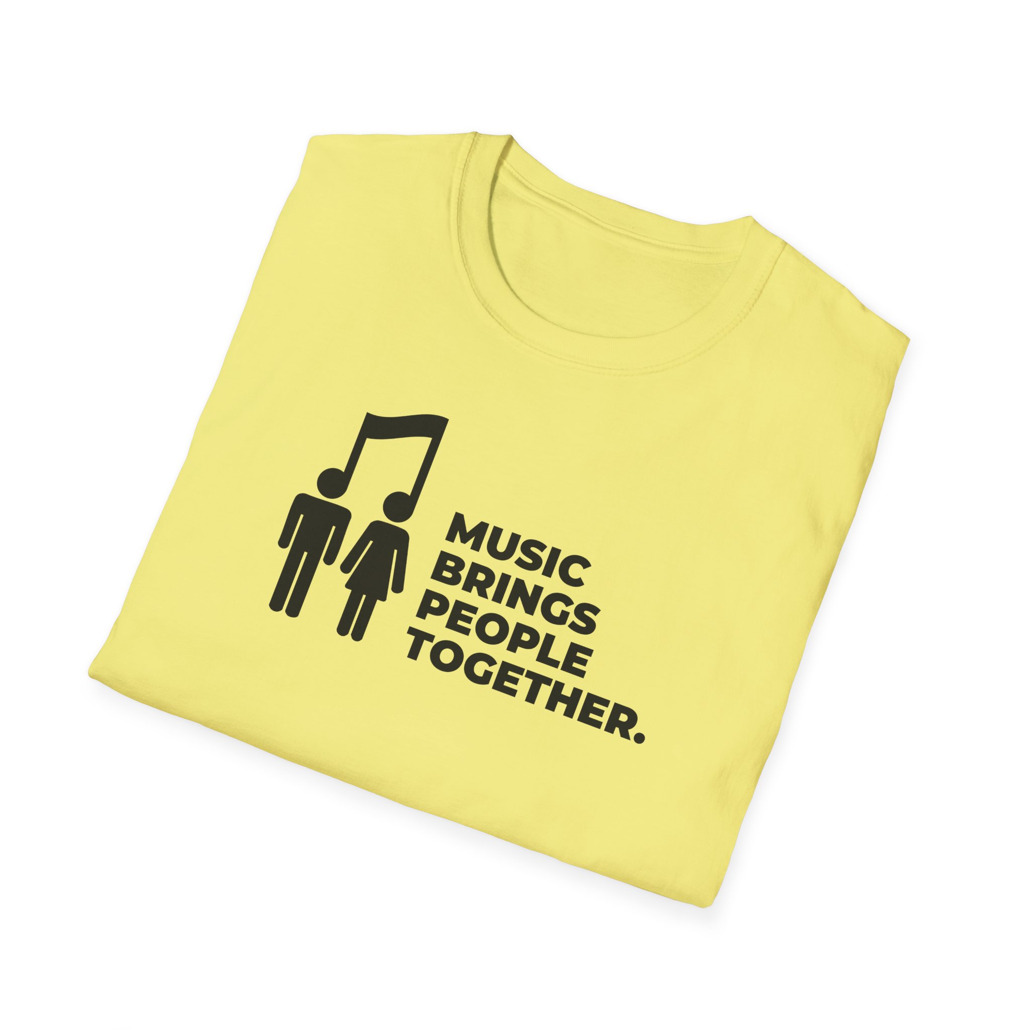 Music Brings People Together Unisex Softstyle T-Shirt - Image 20
