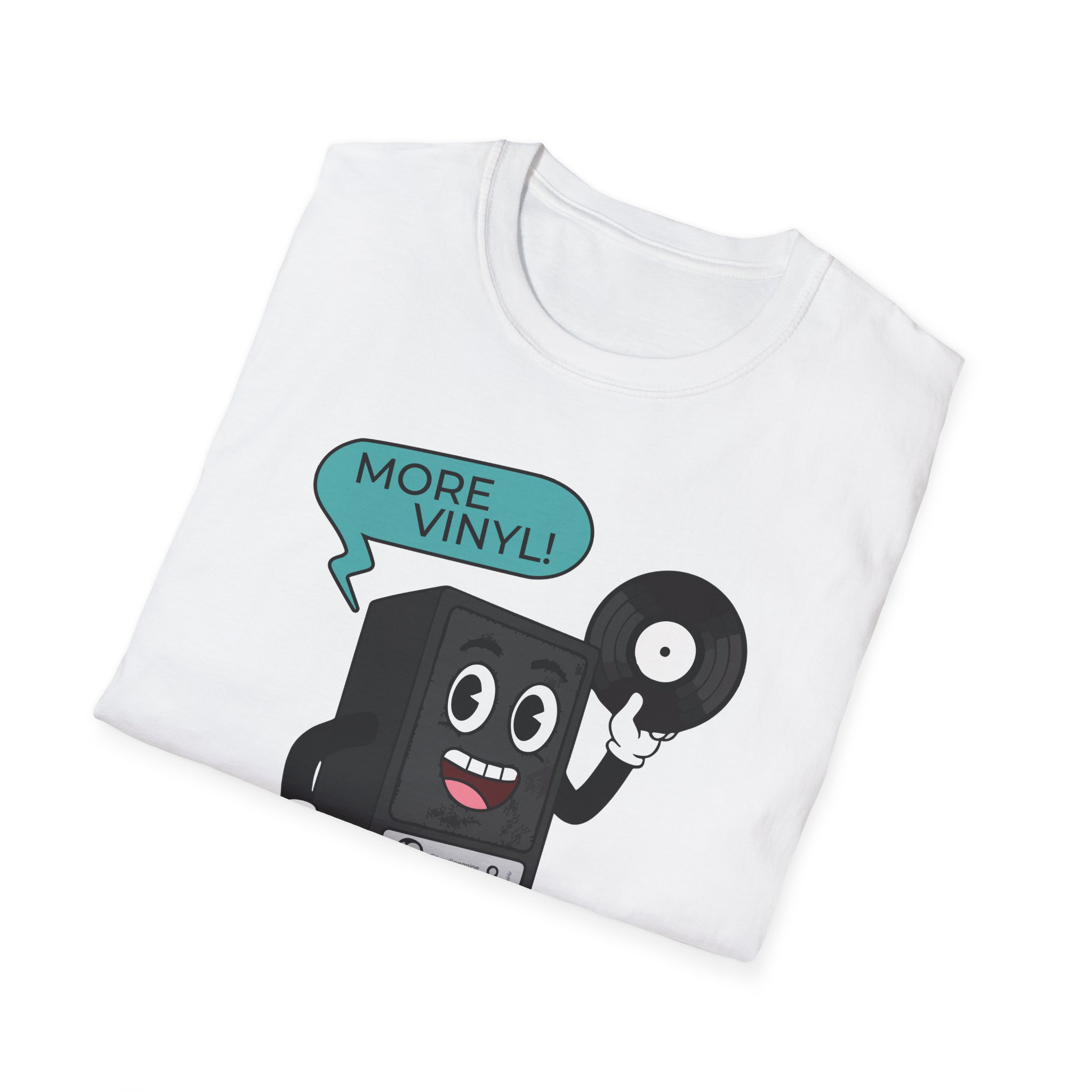 Vinyl Music Lover T-Shirt - More Vinyl Design - Image 8