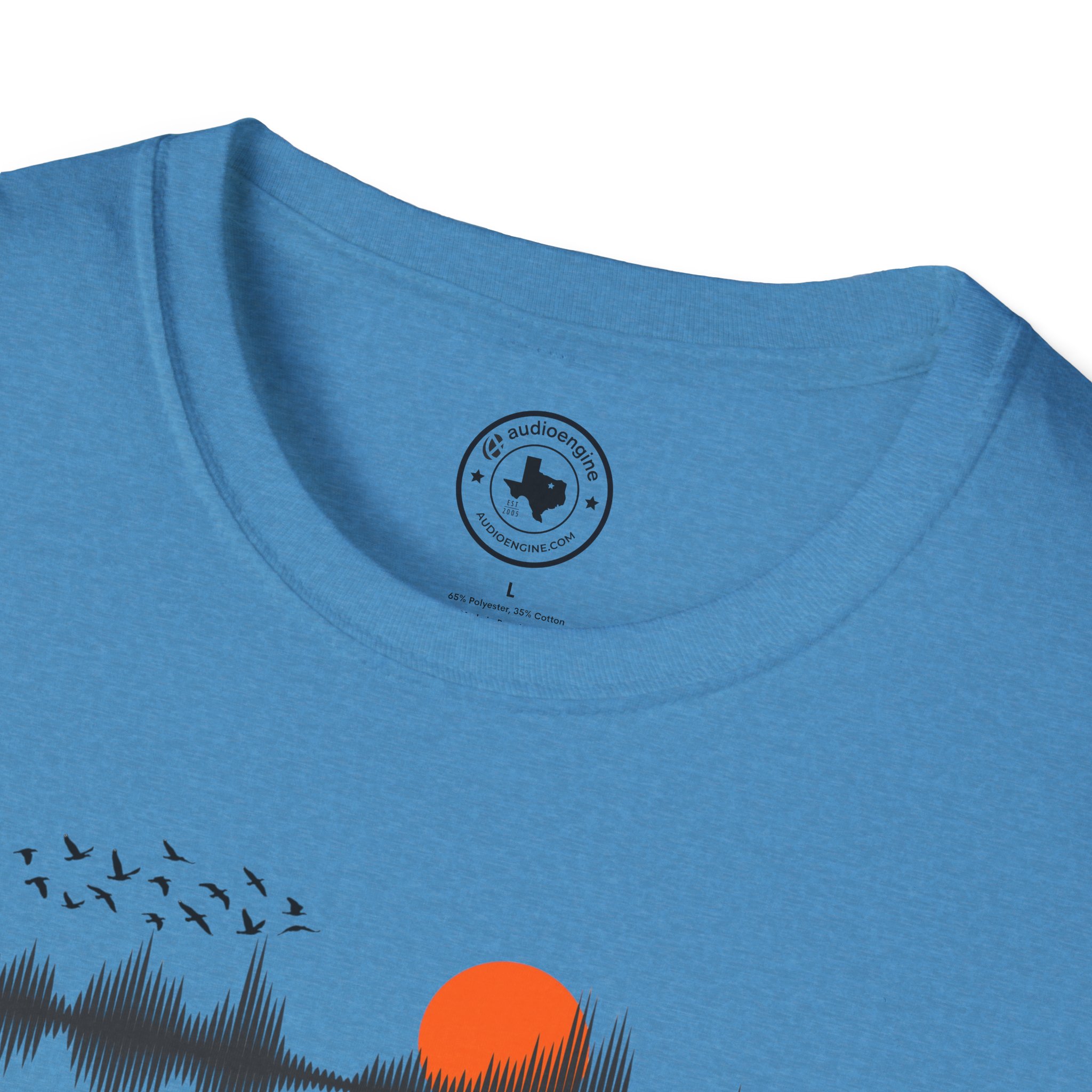 Sunset Soundwave T-Shirt — Minimal Nature Waveform Tee - Image 4