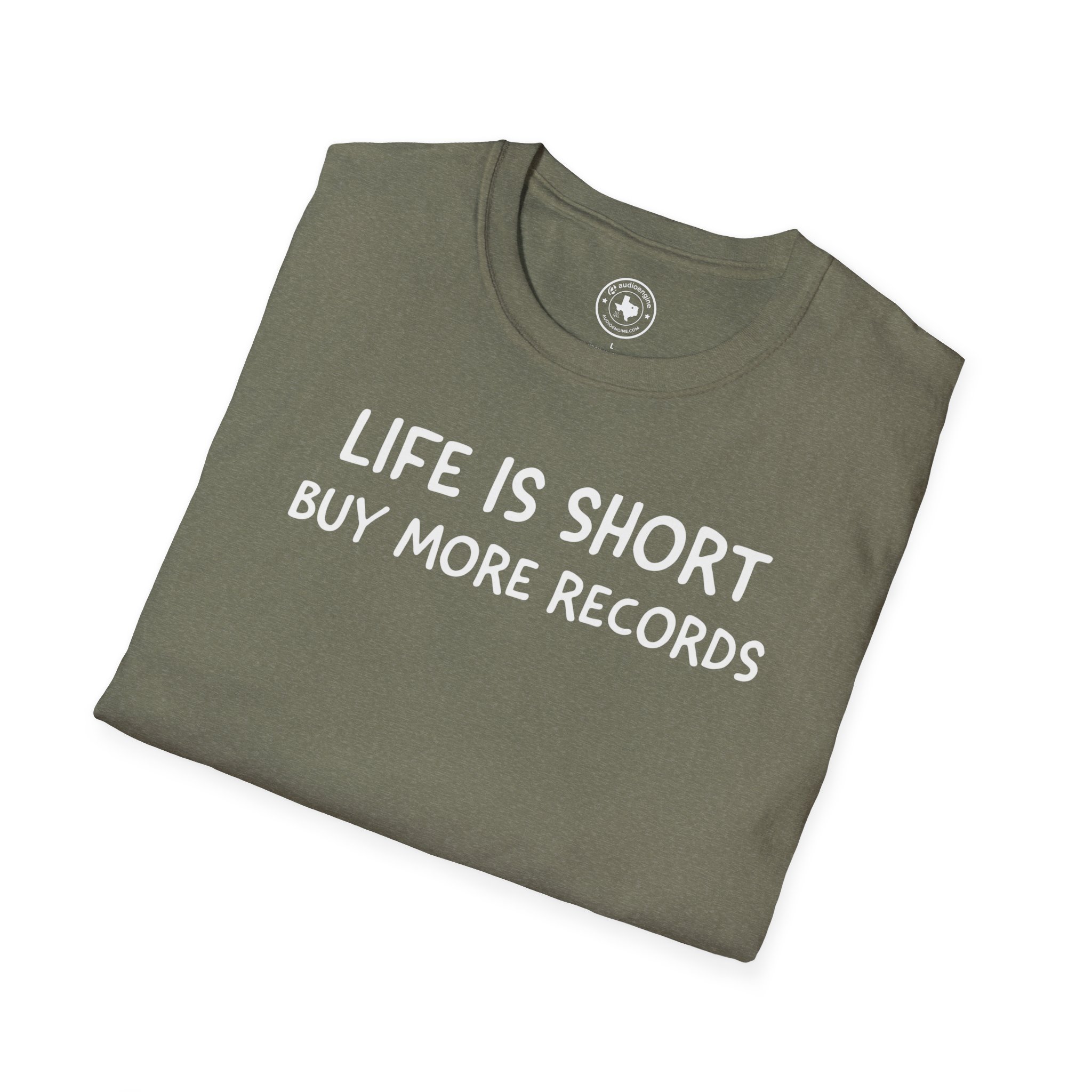 Life Is Short Buy More Records T-Shirt — Vinyl Lover Tee - Image 36
