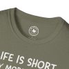 Life Is Short Buy More Records T-Shirt — Vinyl Lover Tee - Thumbnail Image 35
