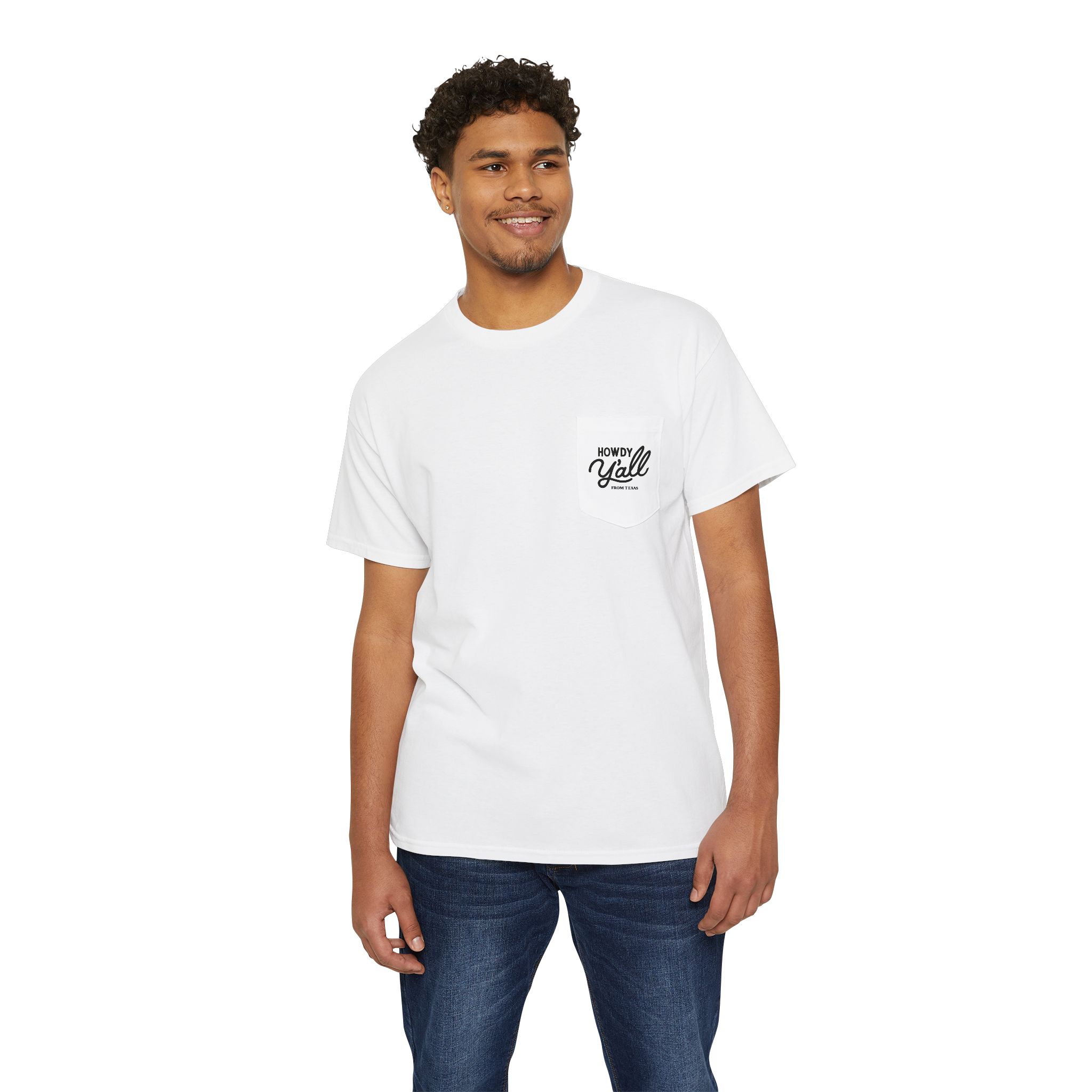 Unisex Heavy Cotton Pocket Tee - Image 7