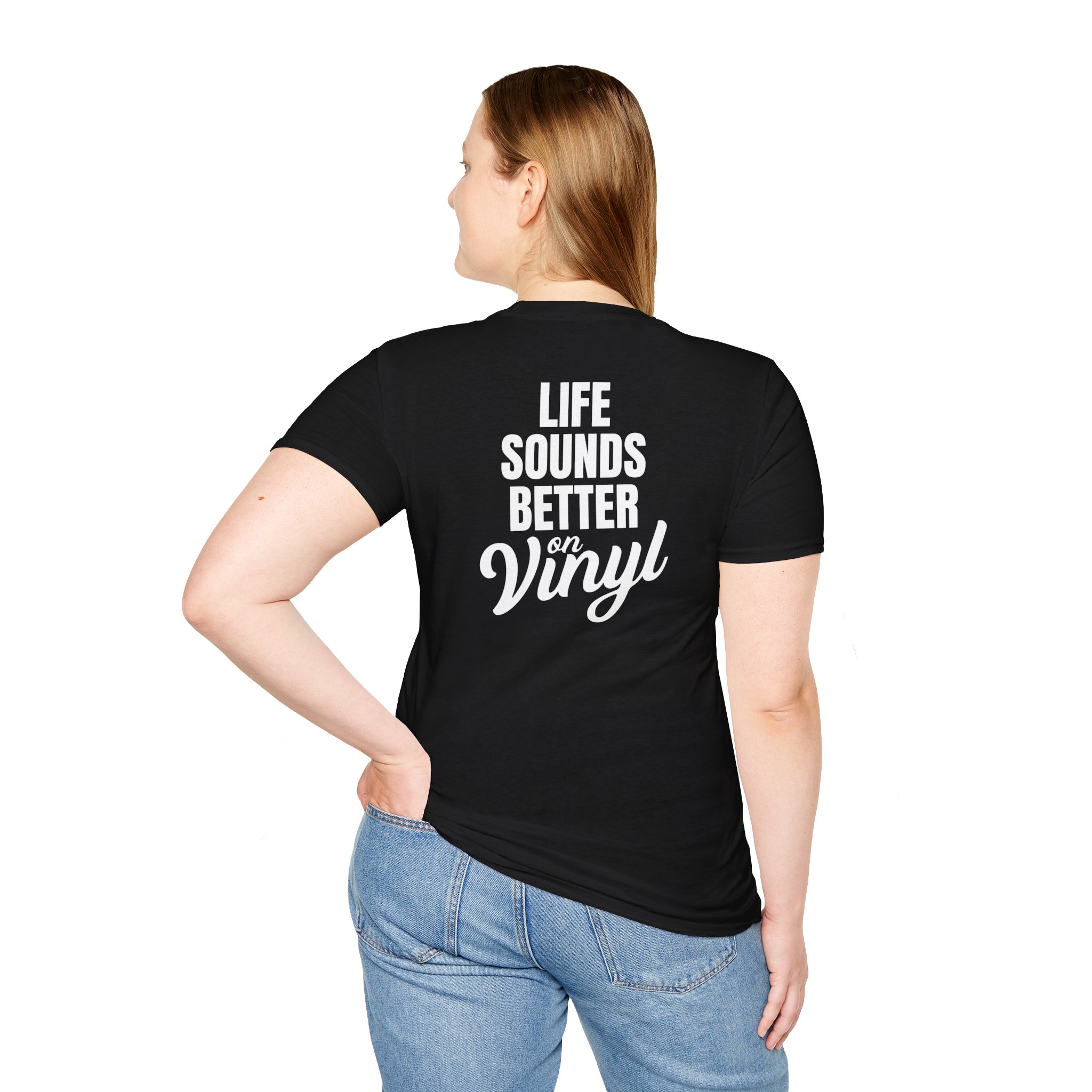Vinyl Music Lover T-Shirt - Life Sounds Better on Vinyl - Image 5