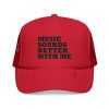 Music Vibe Trucker Cap - "Music Sounds Better With Me" - Thumbnail Image 1