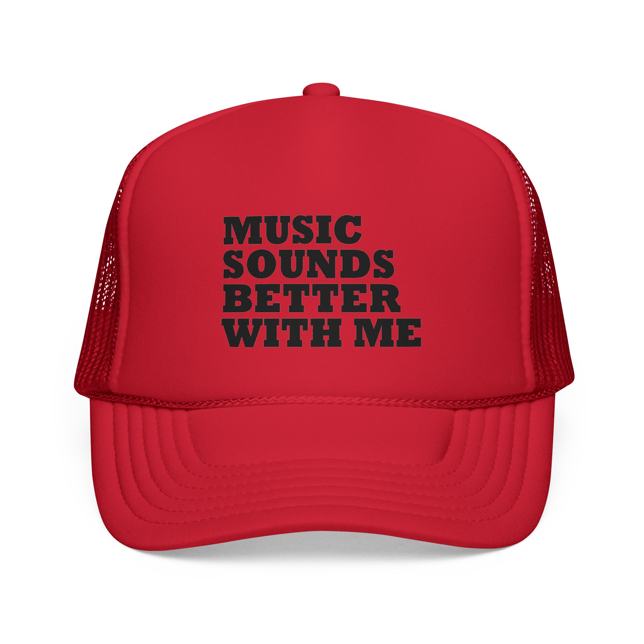 Music Vibe Trucker Cap - "Music Sounds Better With Me" - Image 1