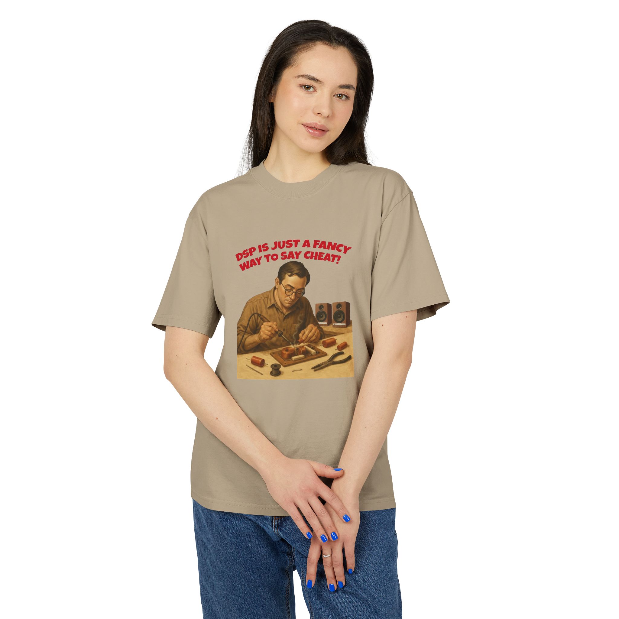 Retro Humor Unisex Heavy Faded Tee - "DSP is Just a Fancy Way to Say Cheaty!" - Image 11