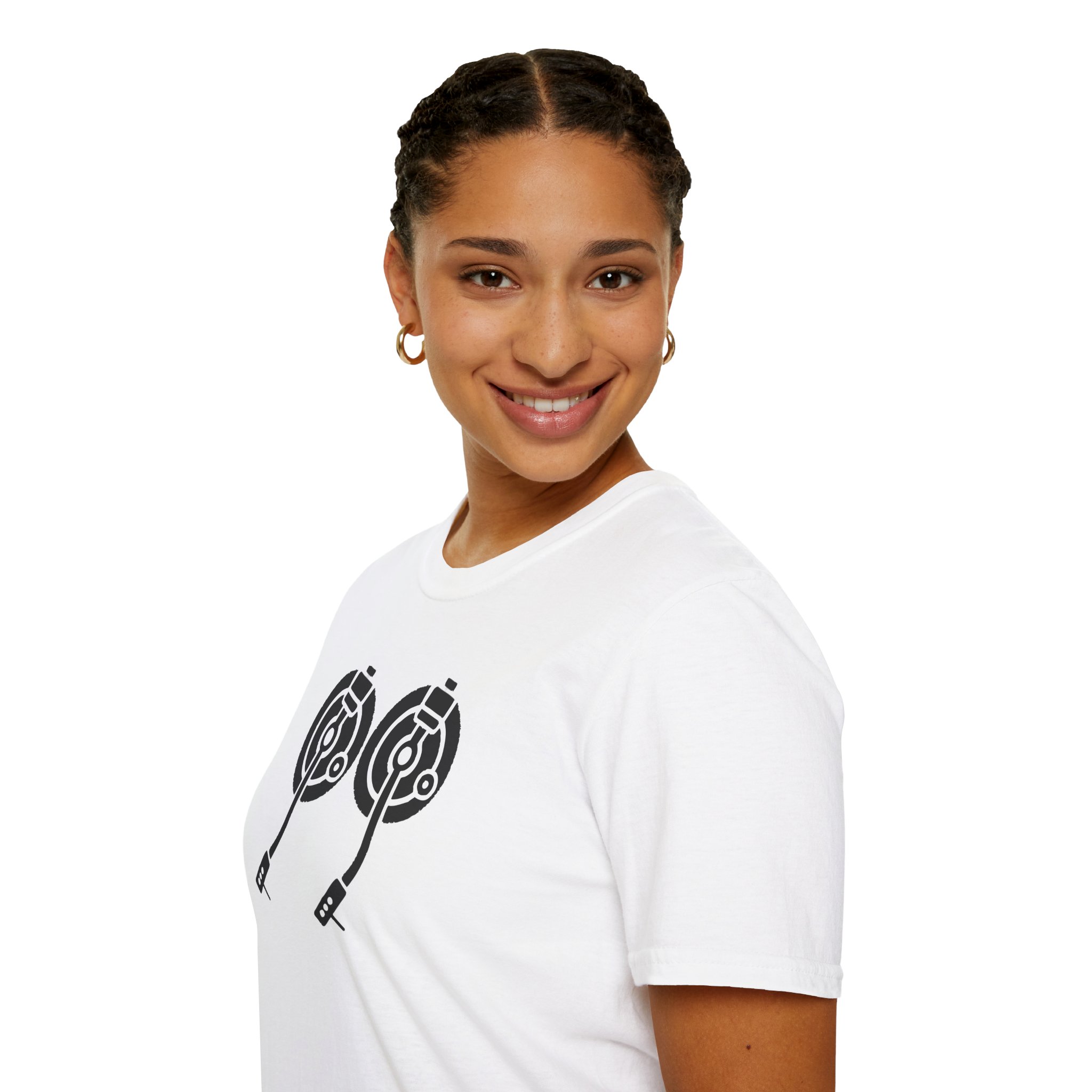 Record Player Turntable Tee — Retro DJ Vinyl Graphic T-Shirt - Image 17