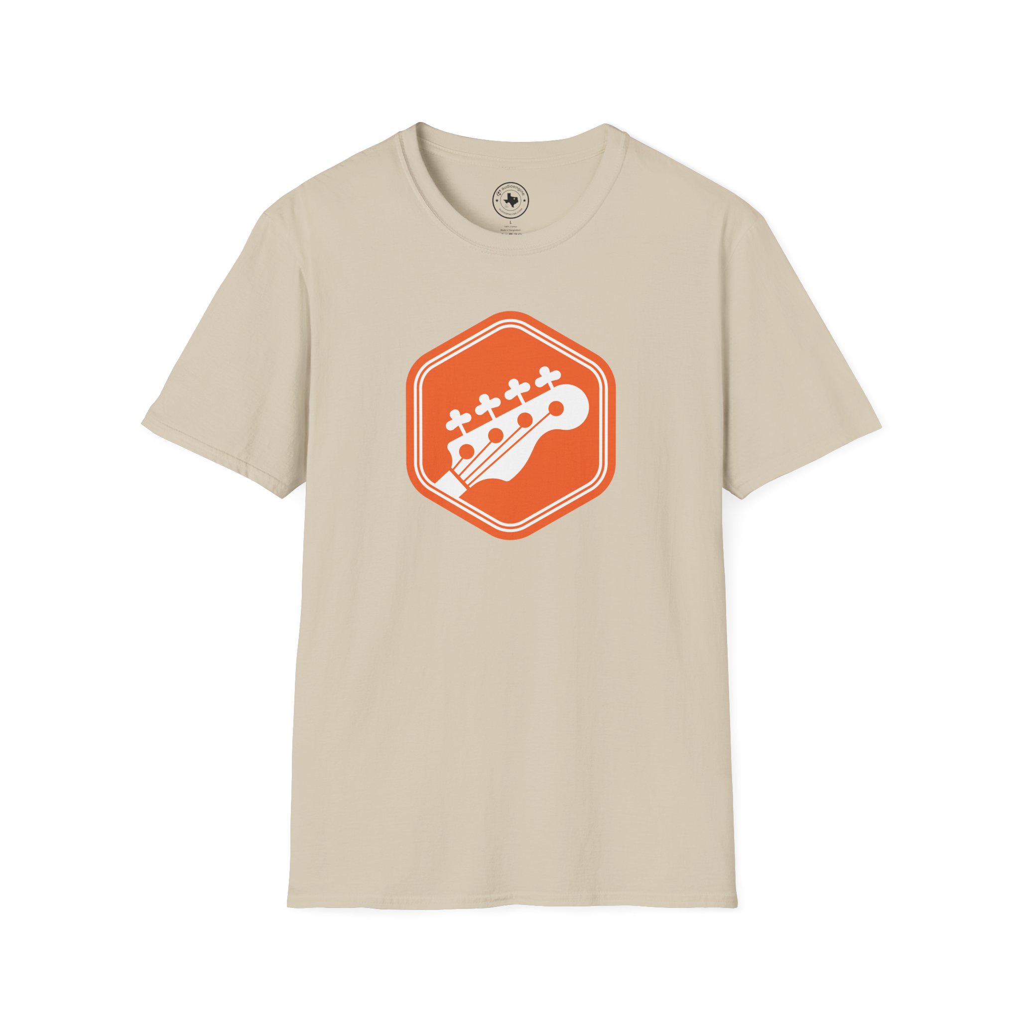 Orange Bass Guitar Badge T-Shirt — Retro Musician Tee for Bass Players - Image 19