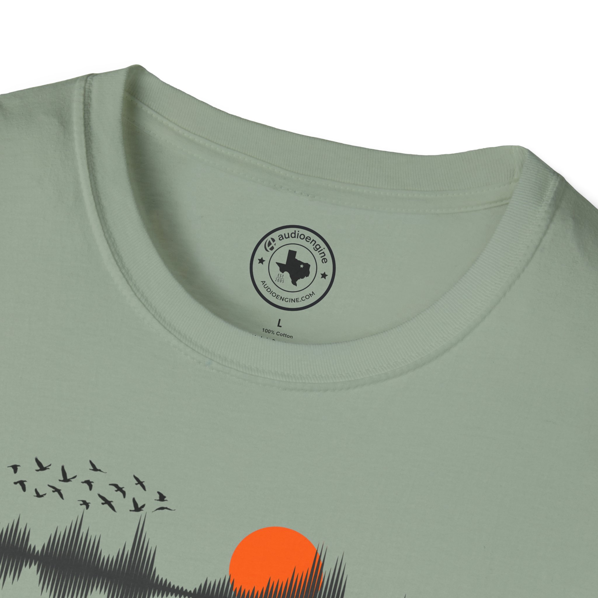 Sunset Soundwave T-Shirt — Minimal Nature Waveform Tee - Image 67