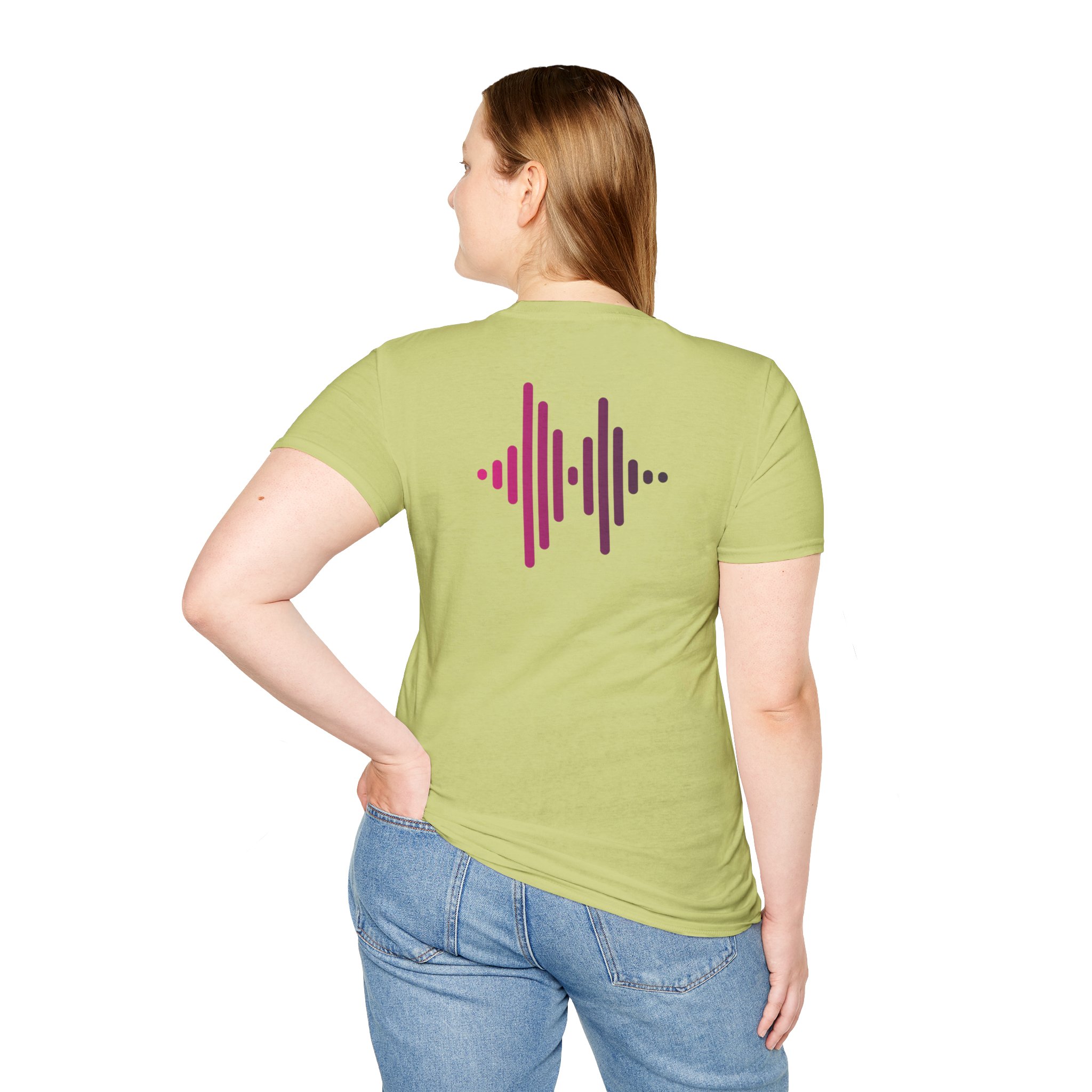 Soundwave Graphic T-Shirt — Modern Audio Waveback Tee - Image 1