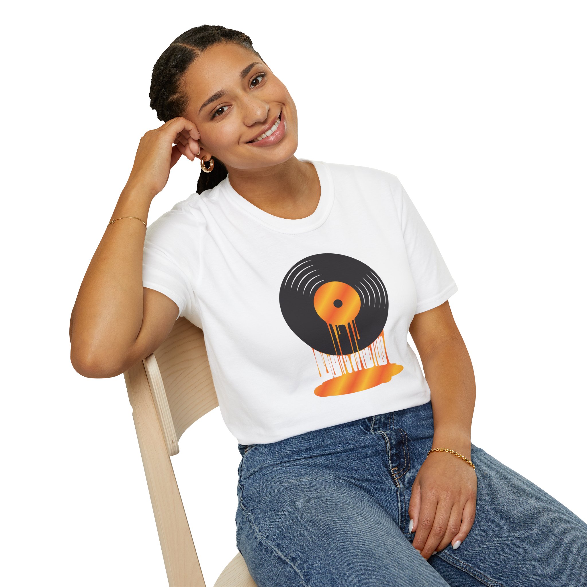 Melting Vinyl Record T-Shirt – Retro Music Tee - Image 17