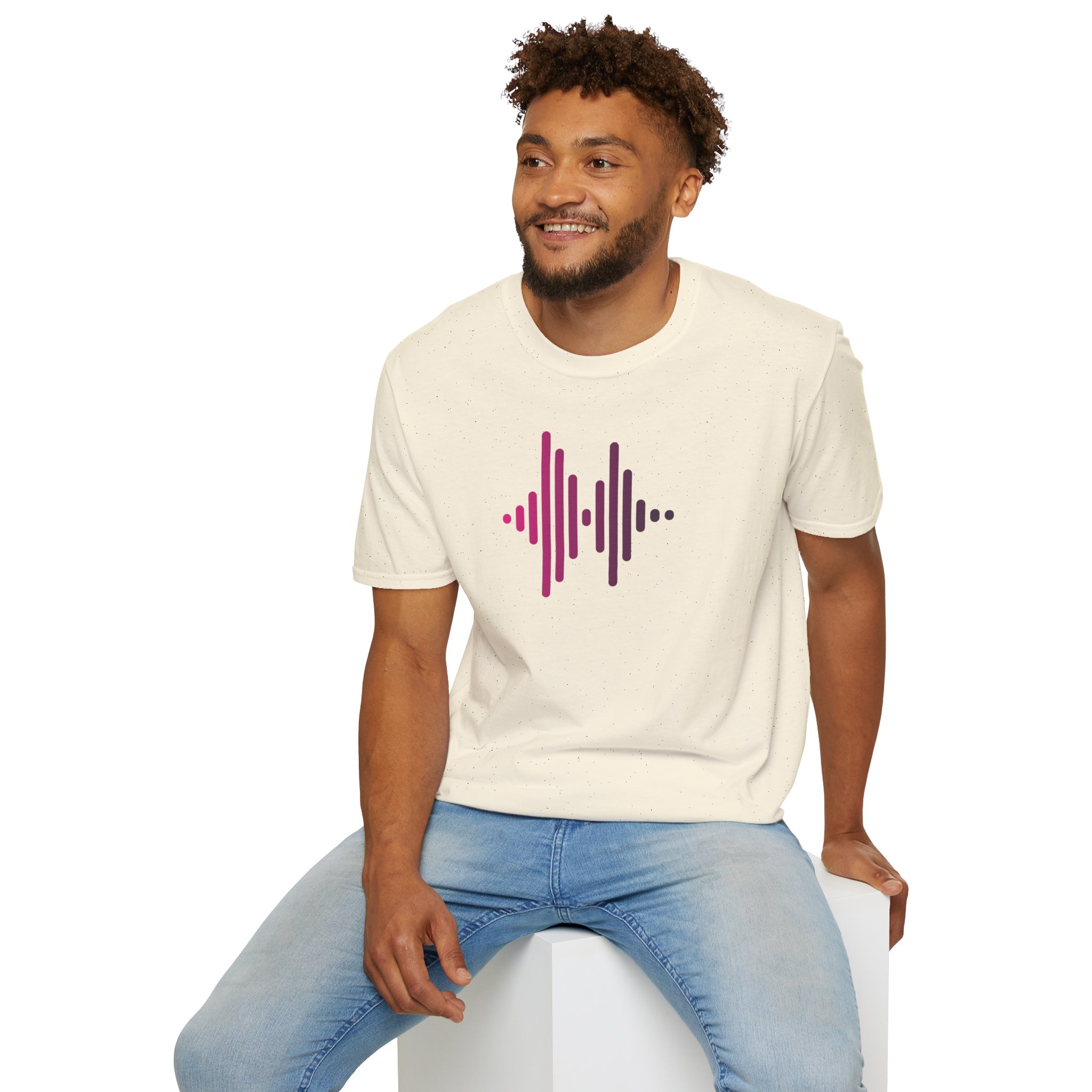 Audio Waveform Graphic Tee — Gradient Soundwave T-Shirt - Image 55