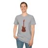 Electric Guitar Graphic T-Shirt — Red Psychedelic Music Tee - Thumbnail Image 51