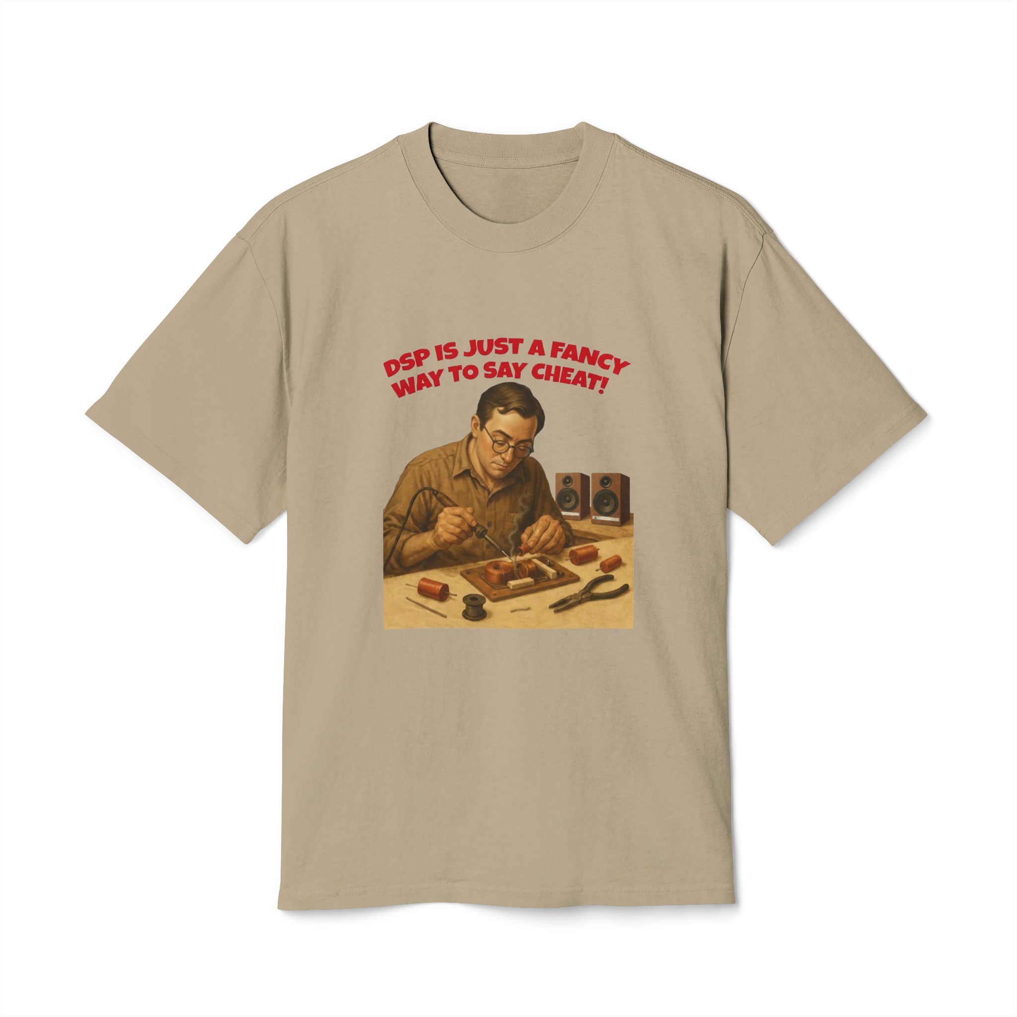 Retro Humor Unisex Heavy Faded Tee - "DSP is Just a Fancy Way to Say Cheaty!" - Image 9