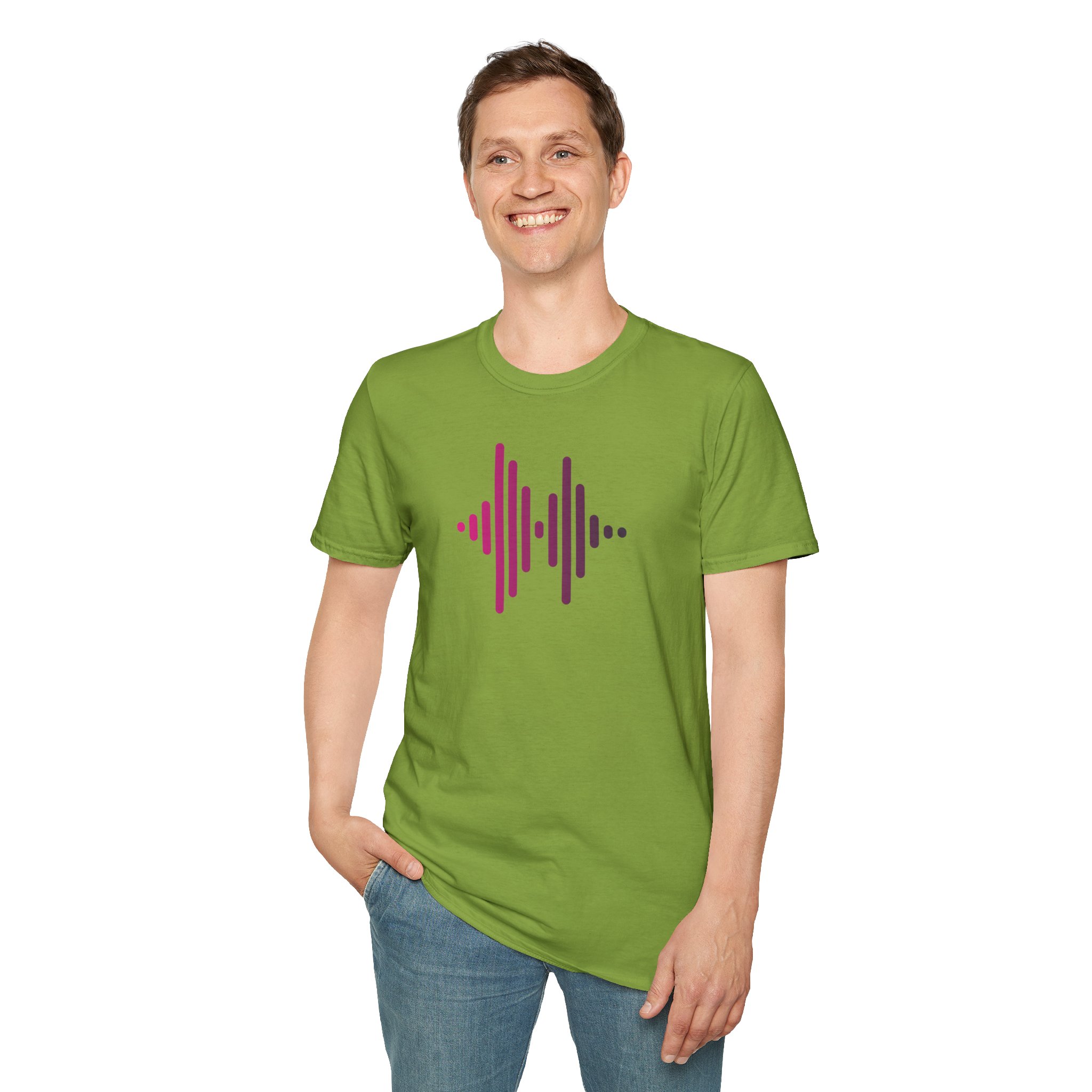 Audio Waveform Graphic Tee — Gradient Soundwave T-Shirt - Image 94