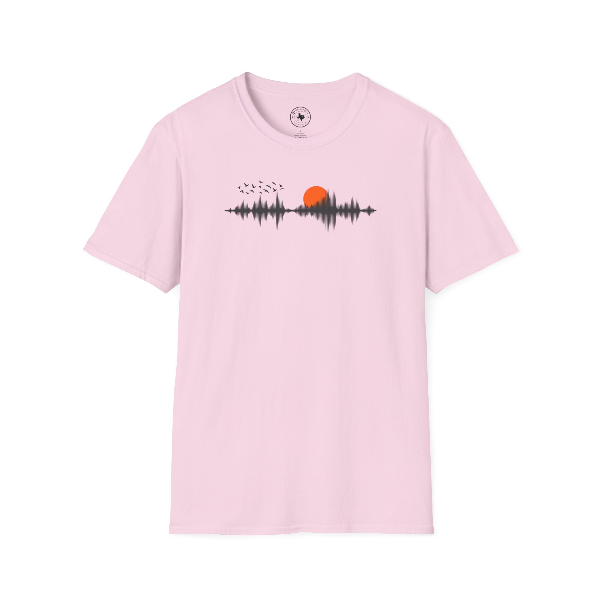 Sunset Soundwave T-Shirt — Minimal Nature Waveform Tee - Image 121