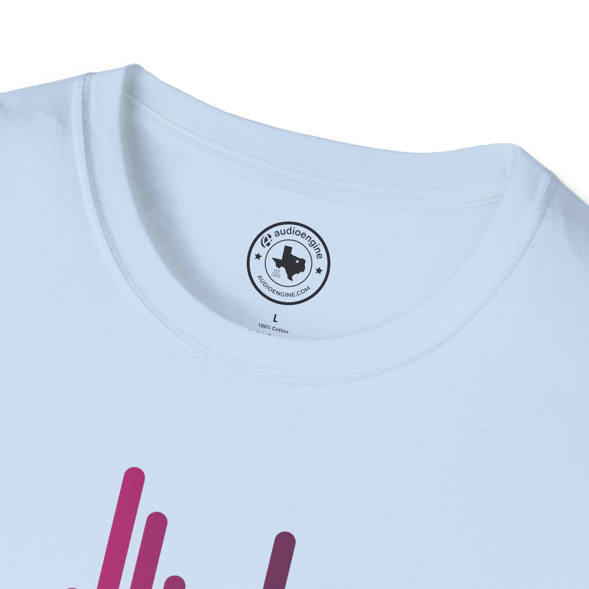 Audio Waveform Graphic Tee — Gradient Soundwave T-Shirt - Image 4