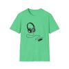 Music Lover Unisex Softstyle T-Shirt with Headphones Design - Thumbnail Image 33