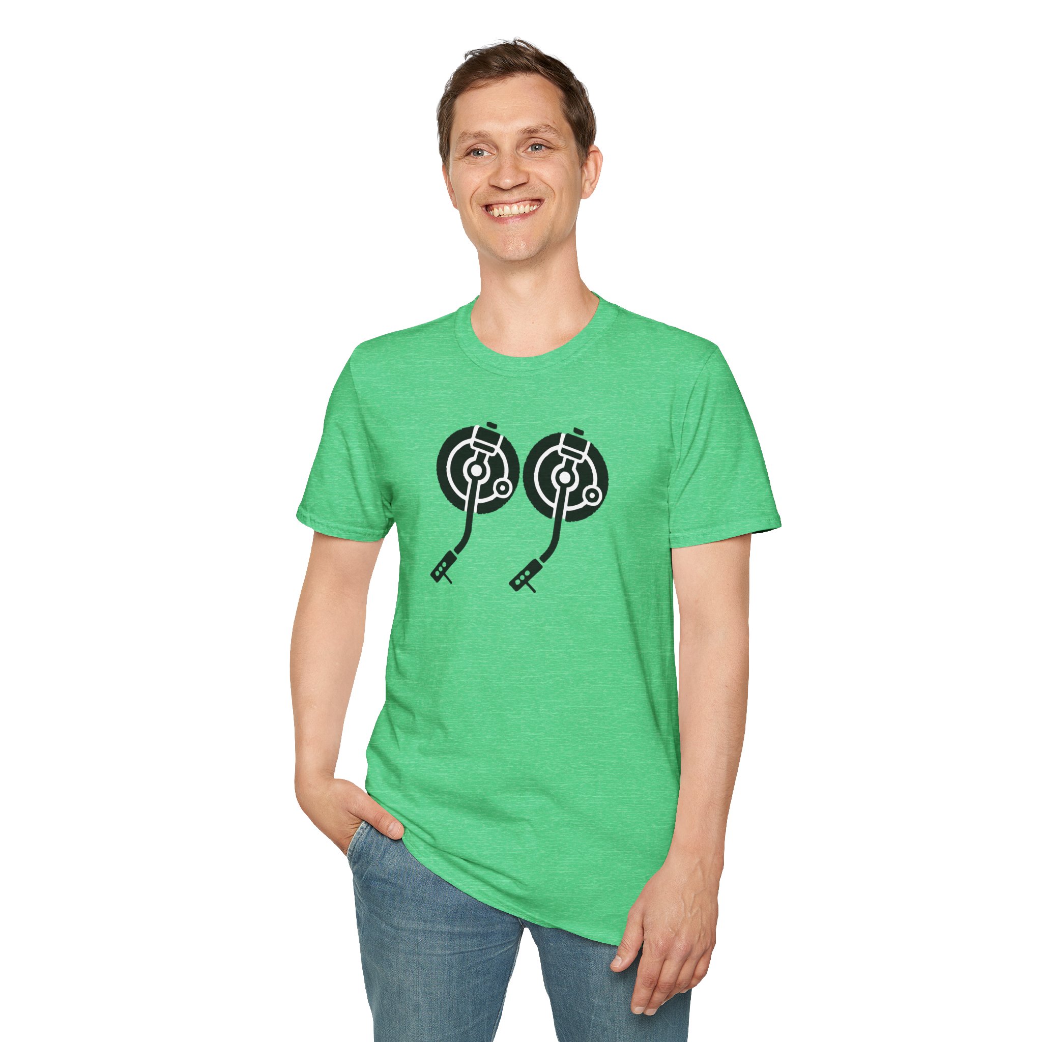Record Player Turntable Tee — Retro DJ Vinyl Graphic T-Shirt - Image 106