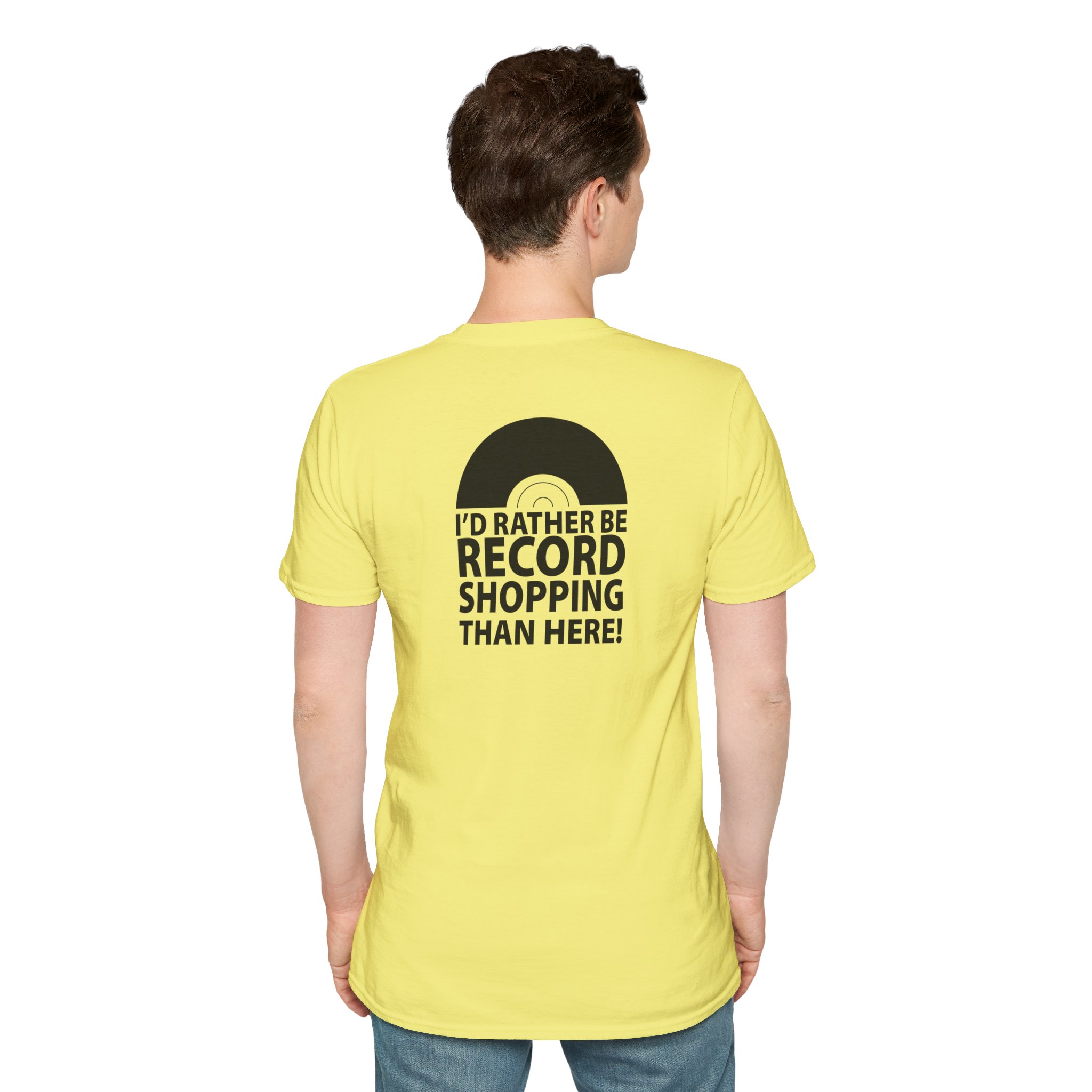 Record Shopping T‑Shirt — “I’d Rather Be Record Shopping Than Here!” Vinyl Lover Tee - Image 42