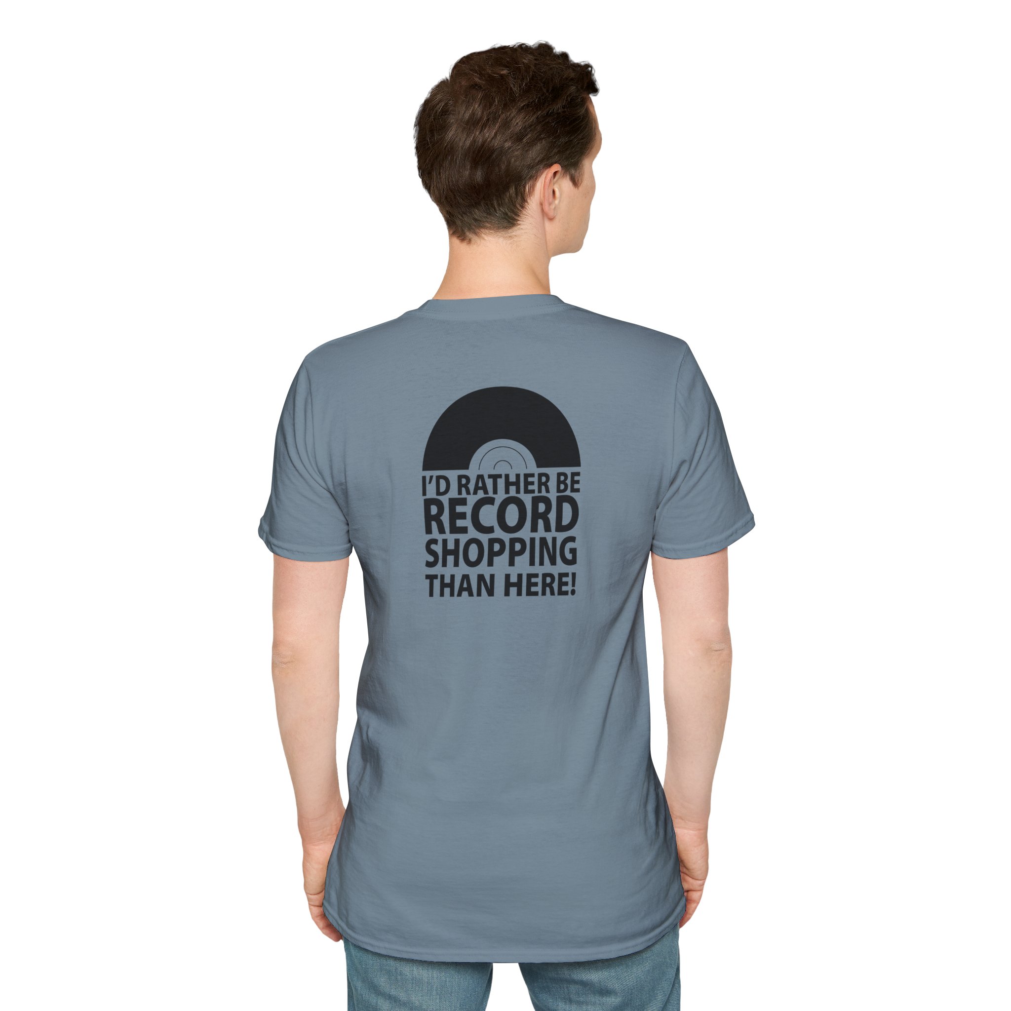 Record Shopping T‑Shirt — “I’d Rather Be Record Shopping Than Here!” Vinyl Lover Tee - Image 78