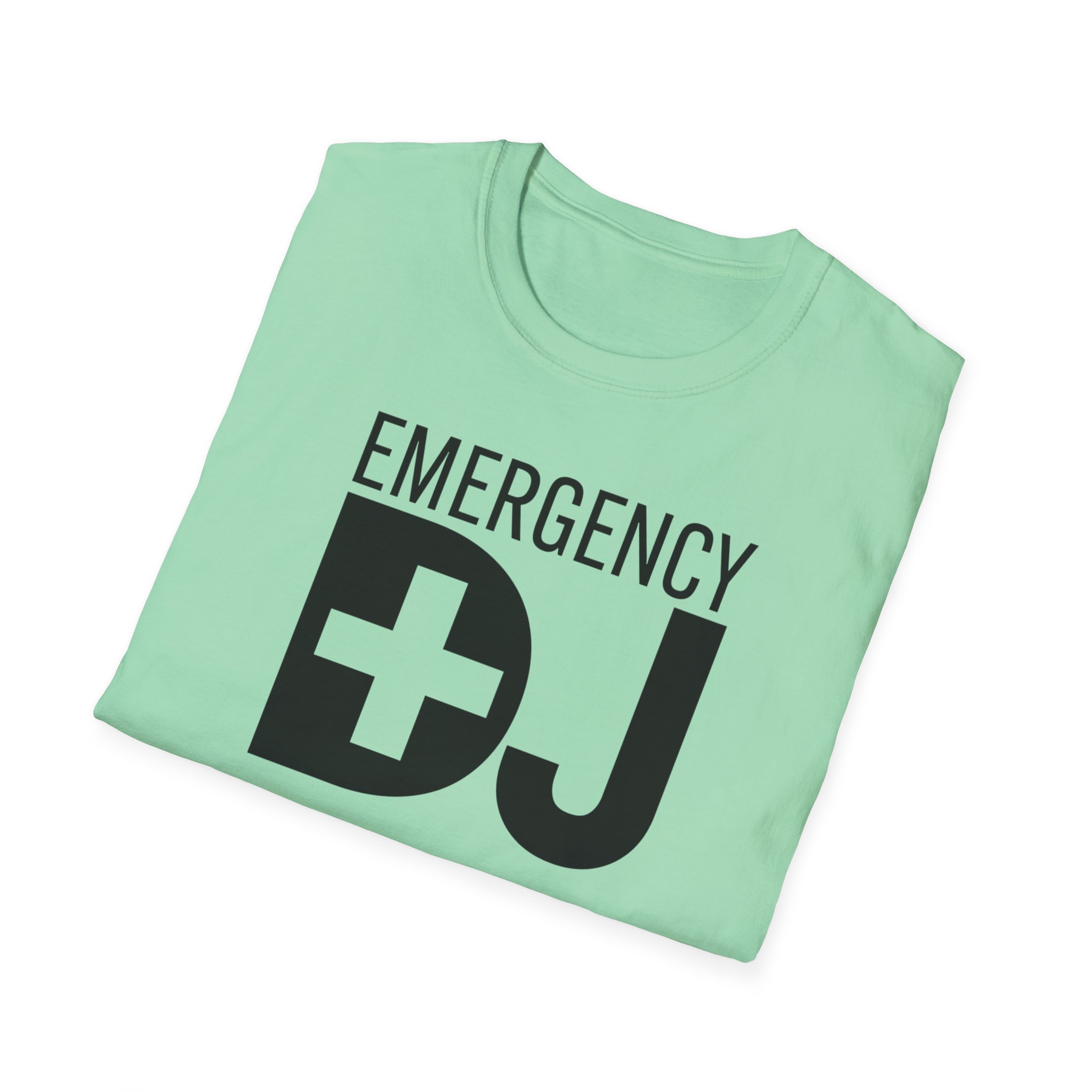 Emergency DJ Unisex Softstyle T-Shirt - Perfect for Music Lovers and Events - Image 28