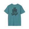 Vinyl Lover Unisex Softstyle T-Shirt - Life Sounds Better on Vinyl - Thumbnail Image 36
