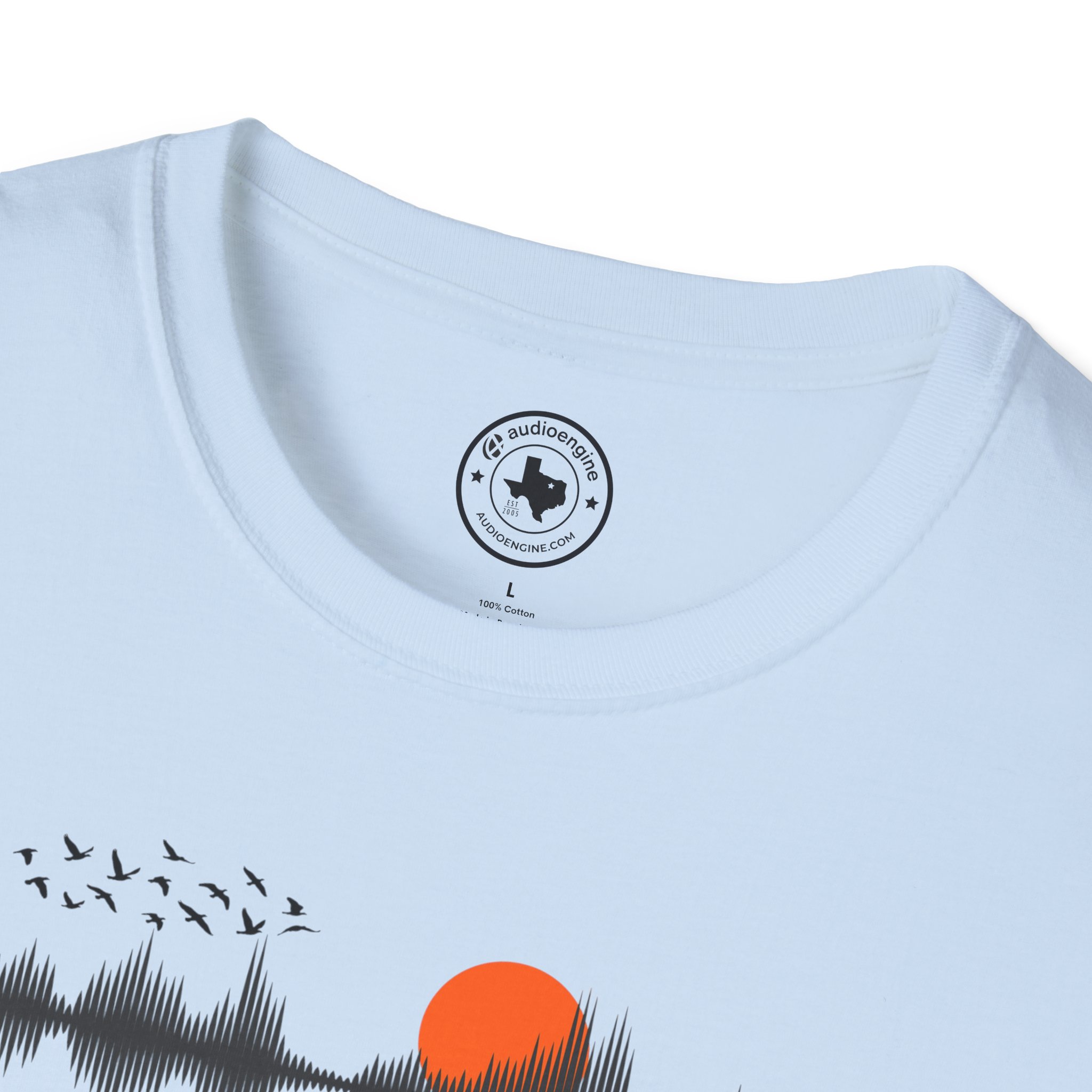 Sunset Soundwave T-Shirt — Minimal Nature Waveform Tee - Image 107